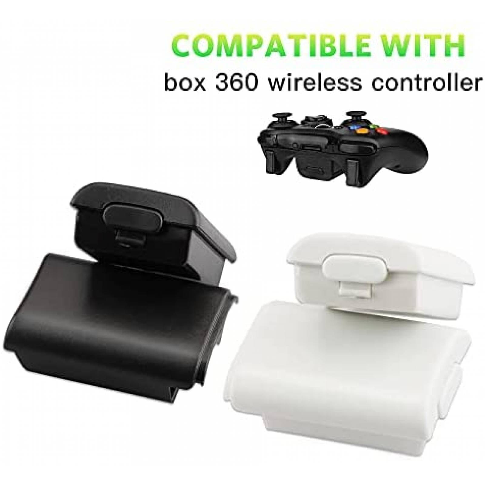 Tapa de Bateria Xahpower para Control de Xbox 360 4 Pzs -B/N