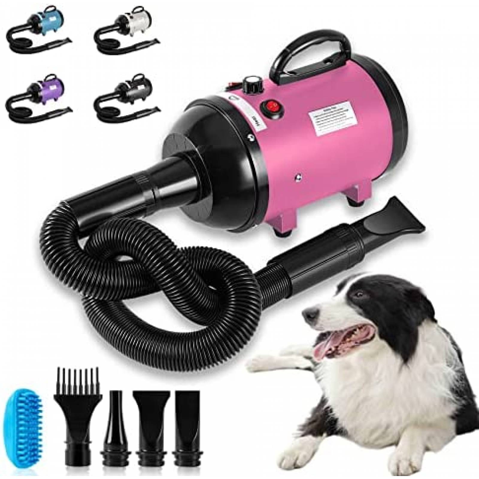 Secador De Pelo Para Perros Motor De 3200 W Velocidad Ajusta