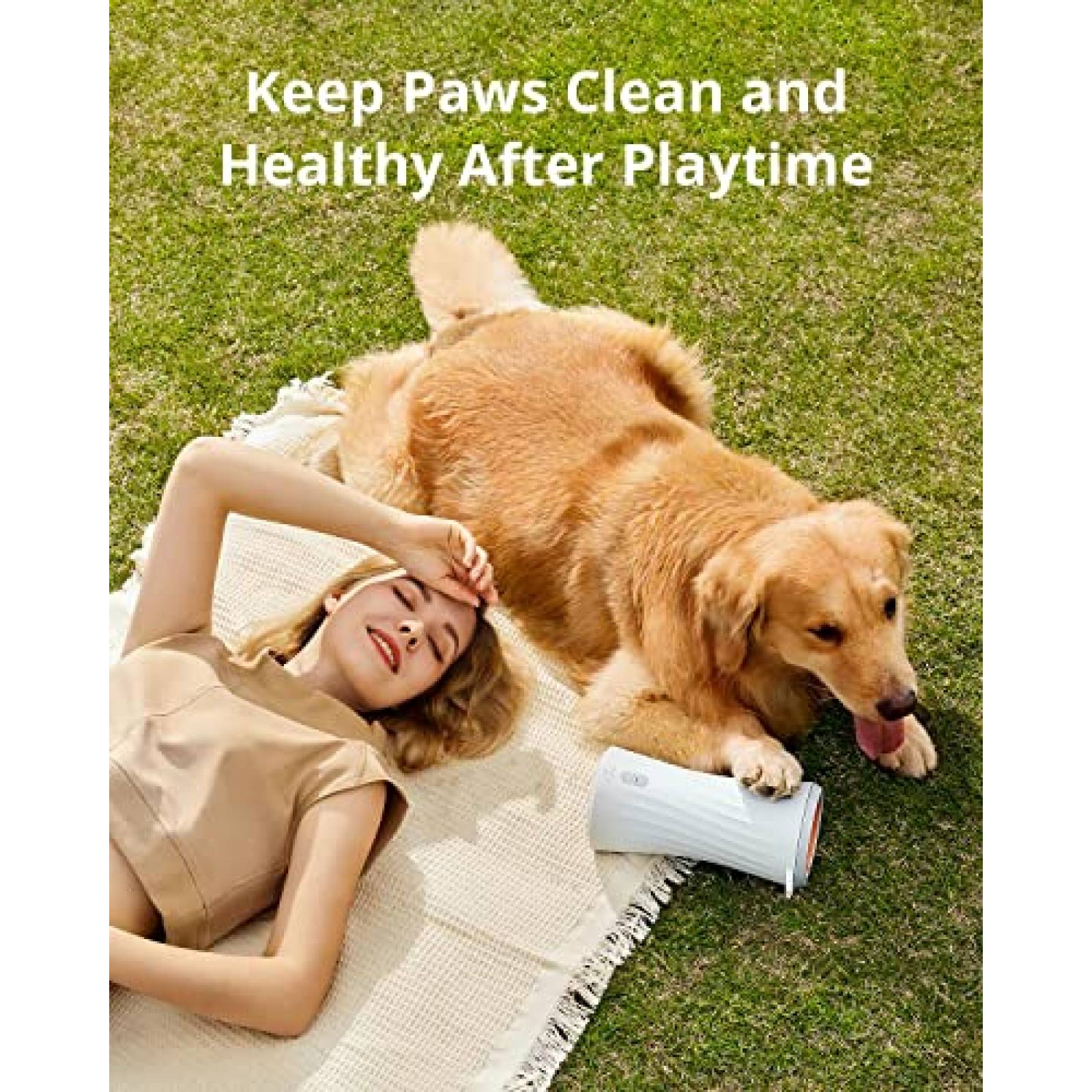 Limpiador de Patas Eufy Automatic Dog Cerdas Suaves IPX5