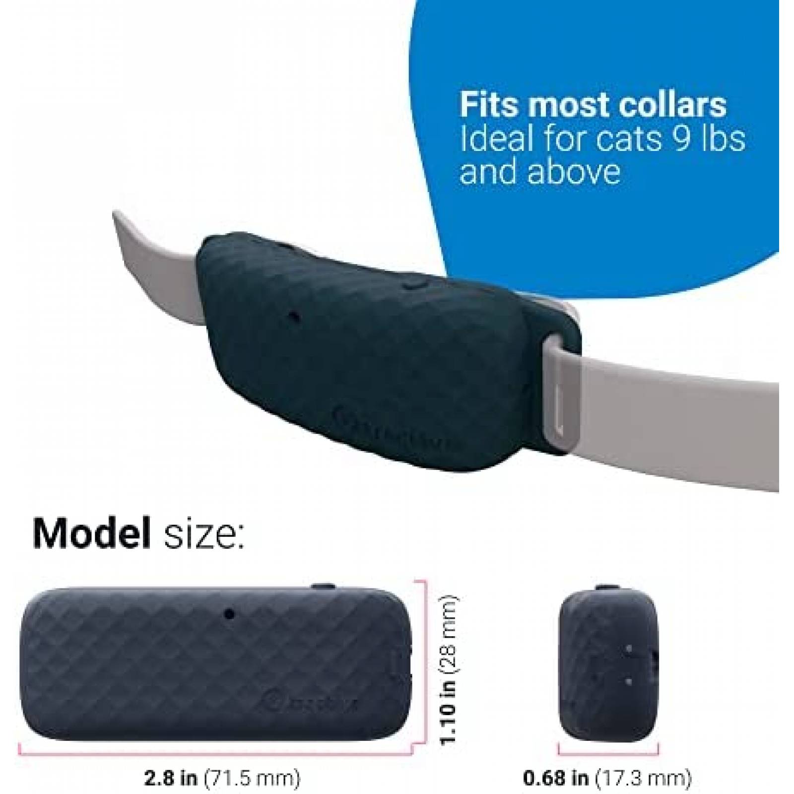 Rastrador de Mascota Tractive GPS Rango de Actividad -Azul