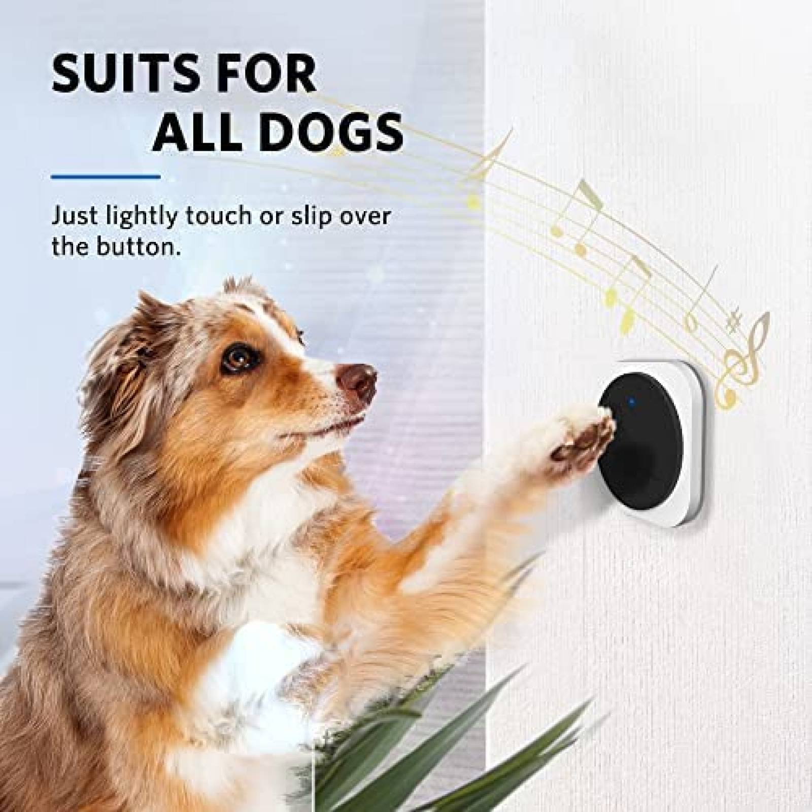 Campana Entrenadora Hathever Timbre Inalambrico IP65 -Negro