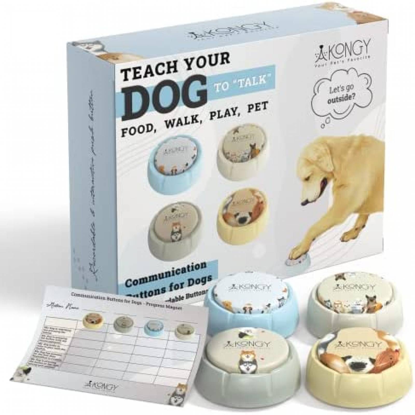 Botones de Comunicacion Akongy Mejor Sonido 30 seg 4 pz
