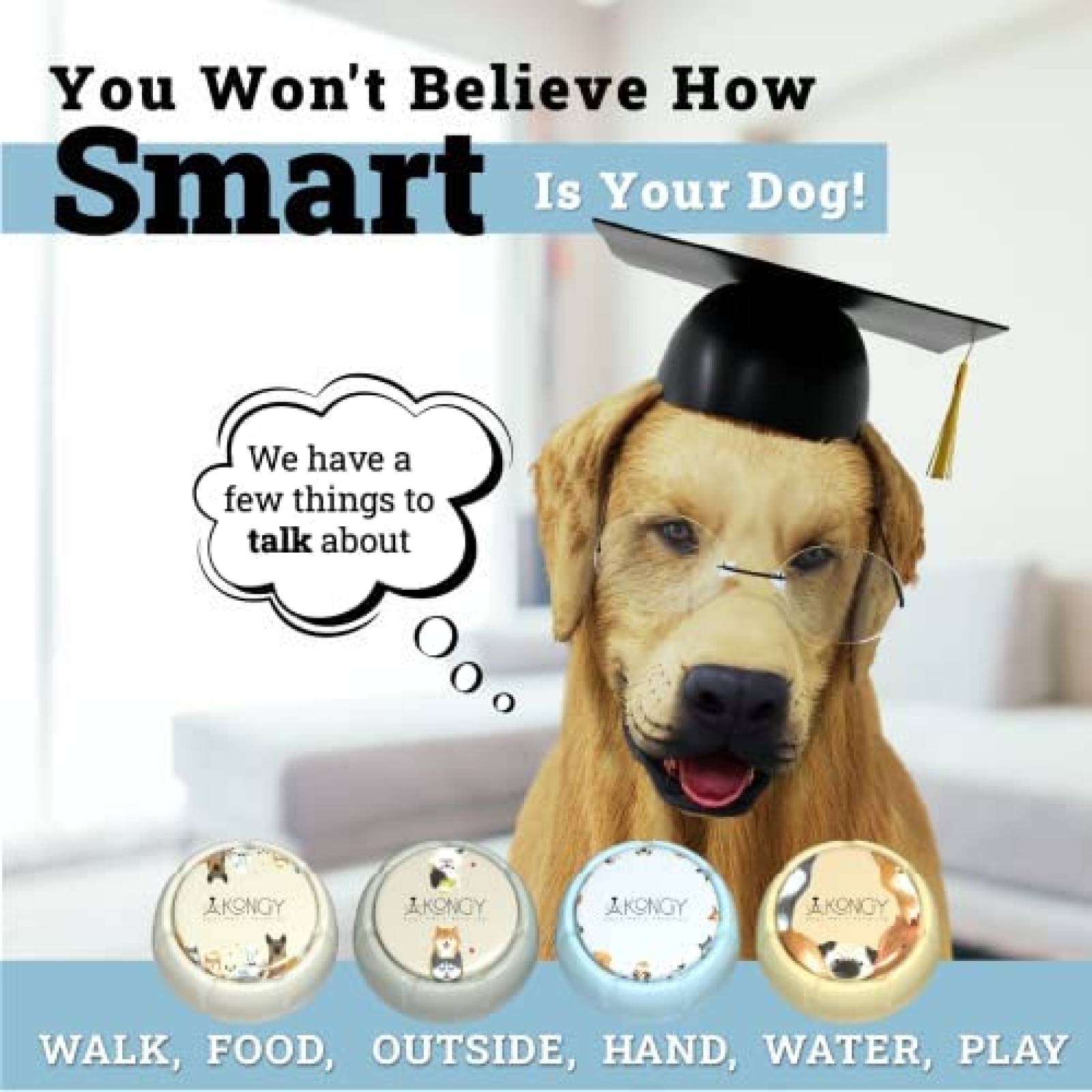 Botones de Comunicacion Akongy Mejor Sonido 30 seg 4 pz