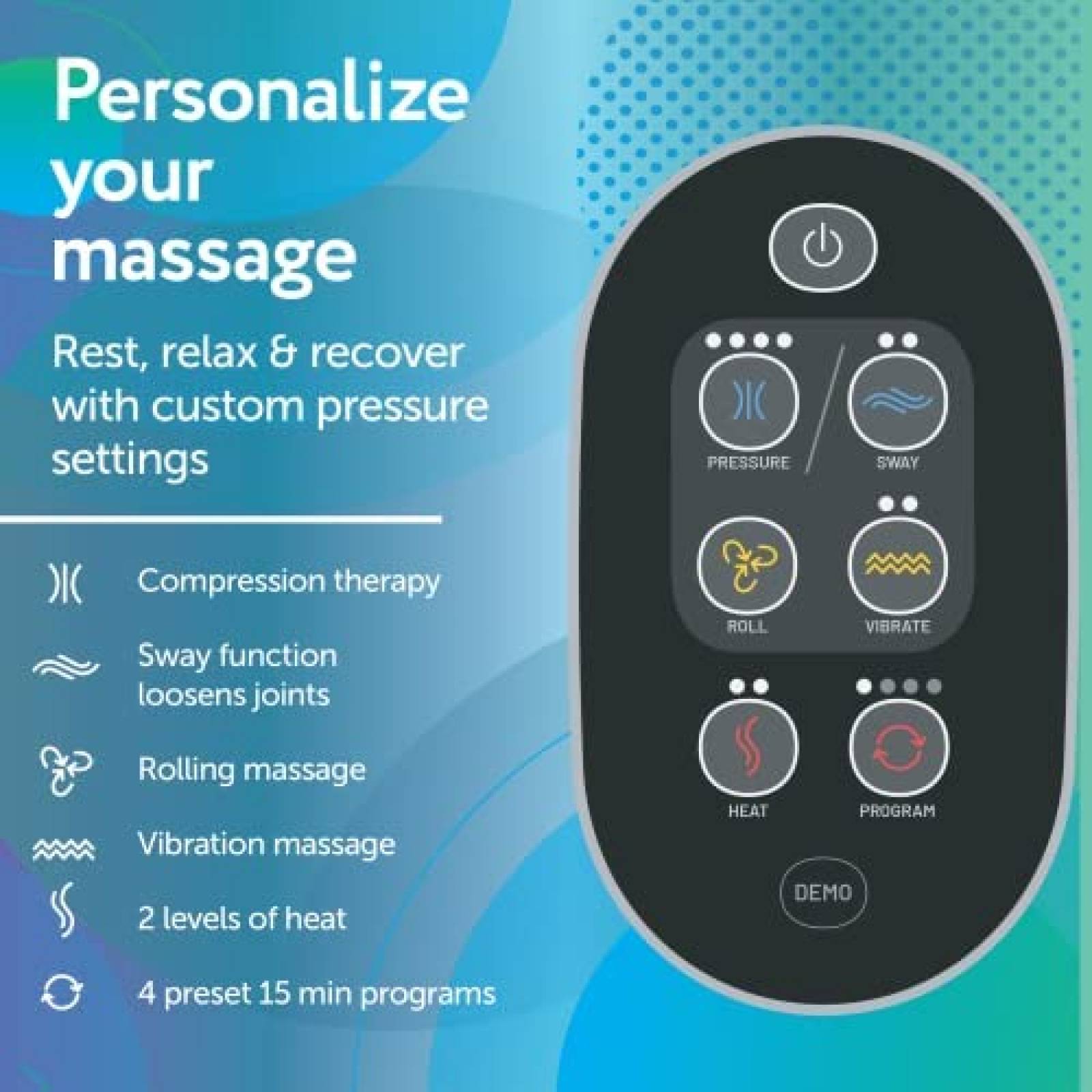 Masajerador Cloud Massage para Pie Diabetico+Control -Blanco