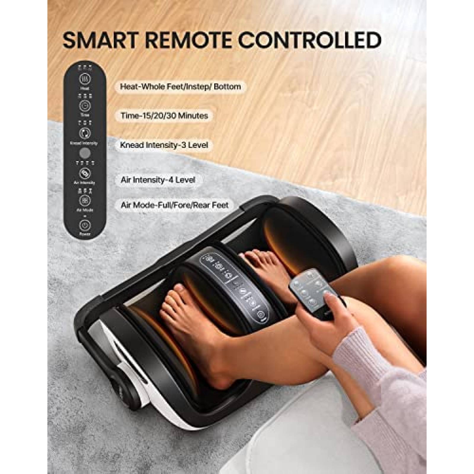 Masajerador RENPHO de Aire Comprimido p/Pies S:14 -Blanco