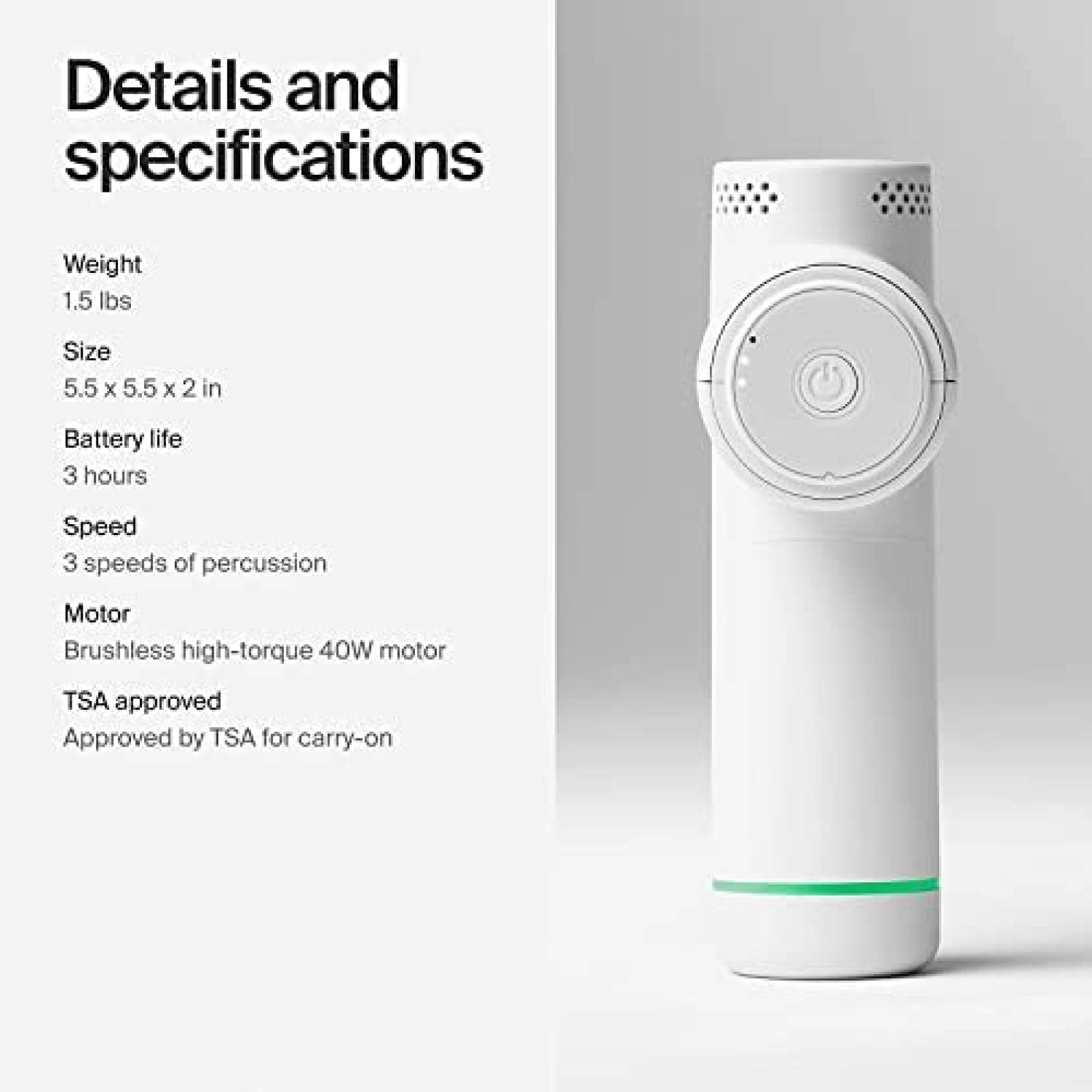 Pistola de Masaje Hyperice Hypervolt Go 2 Alivia Musculos