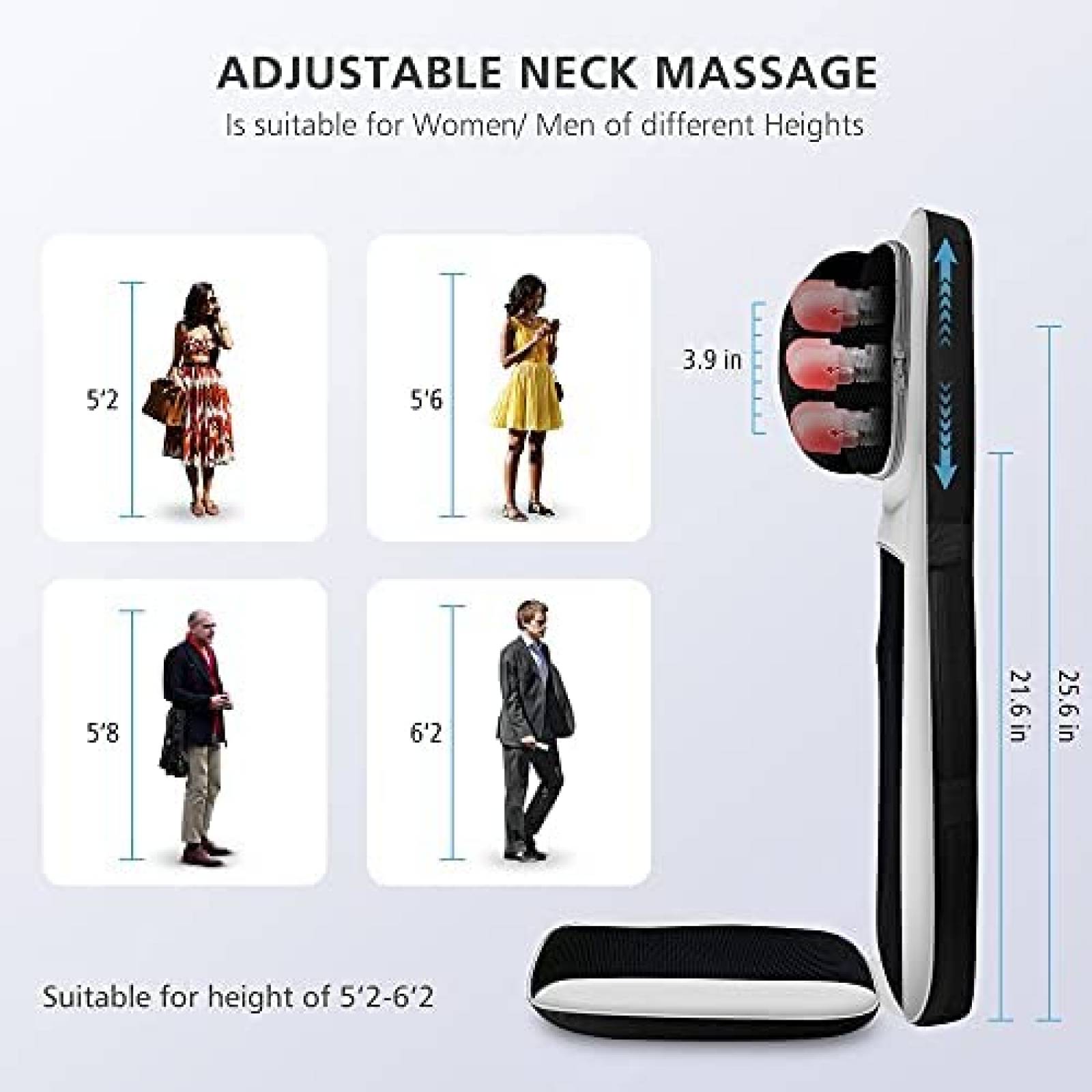 Silla Masajeadora Snailax de Compresas Termicas -Blanco