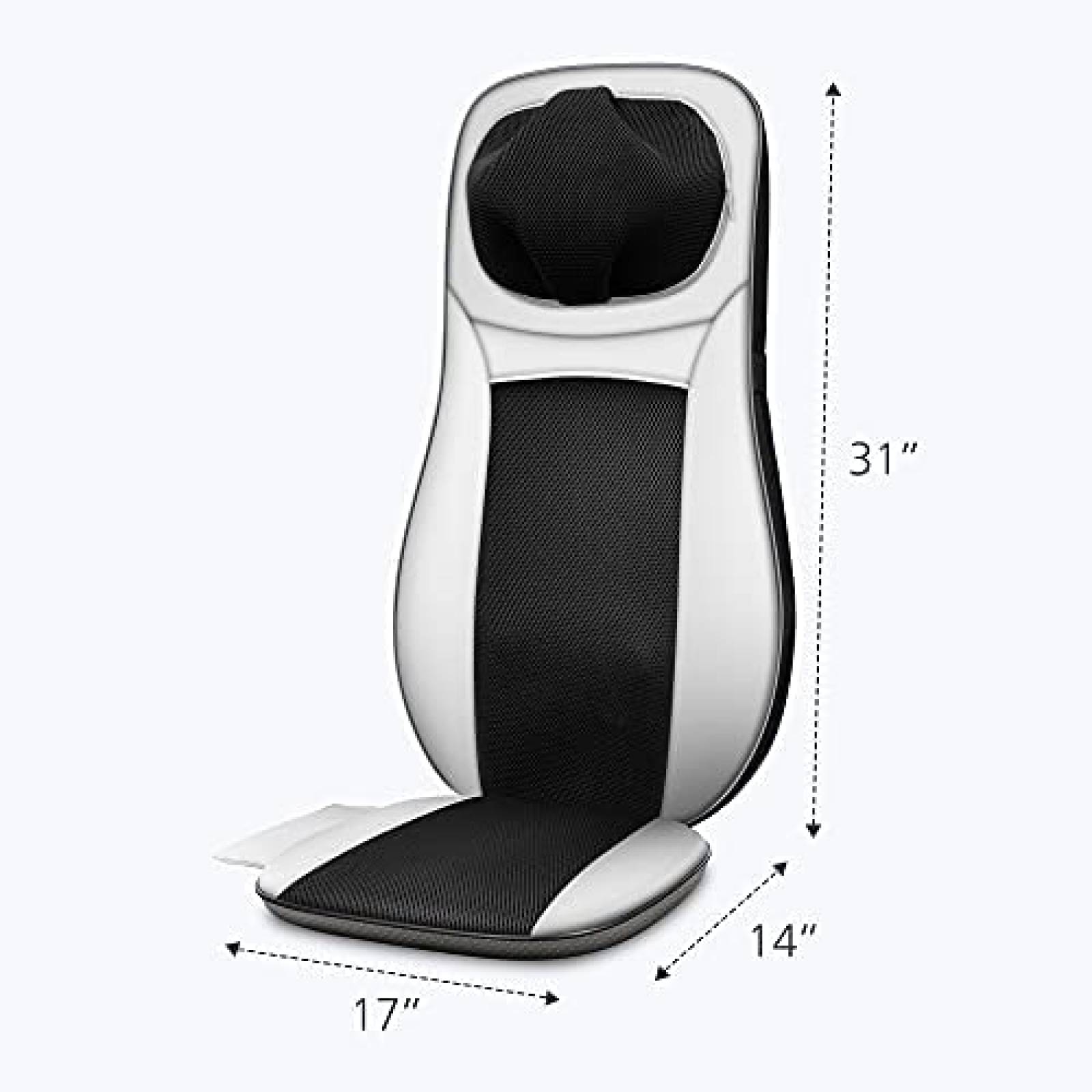 Silla Masajeadora Snailax de Compresas Termicas -Blanco