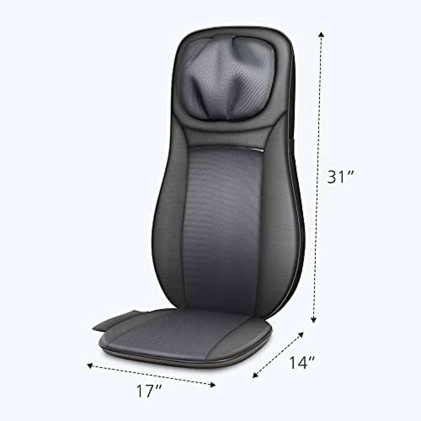 Silla Masajeadora Snailax de Compresas Termicas -Negro