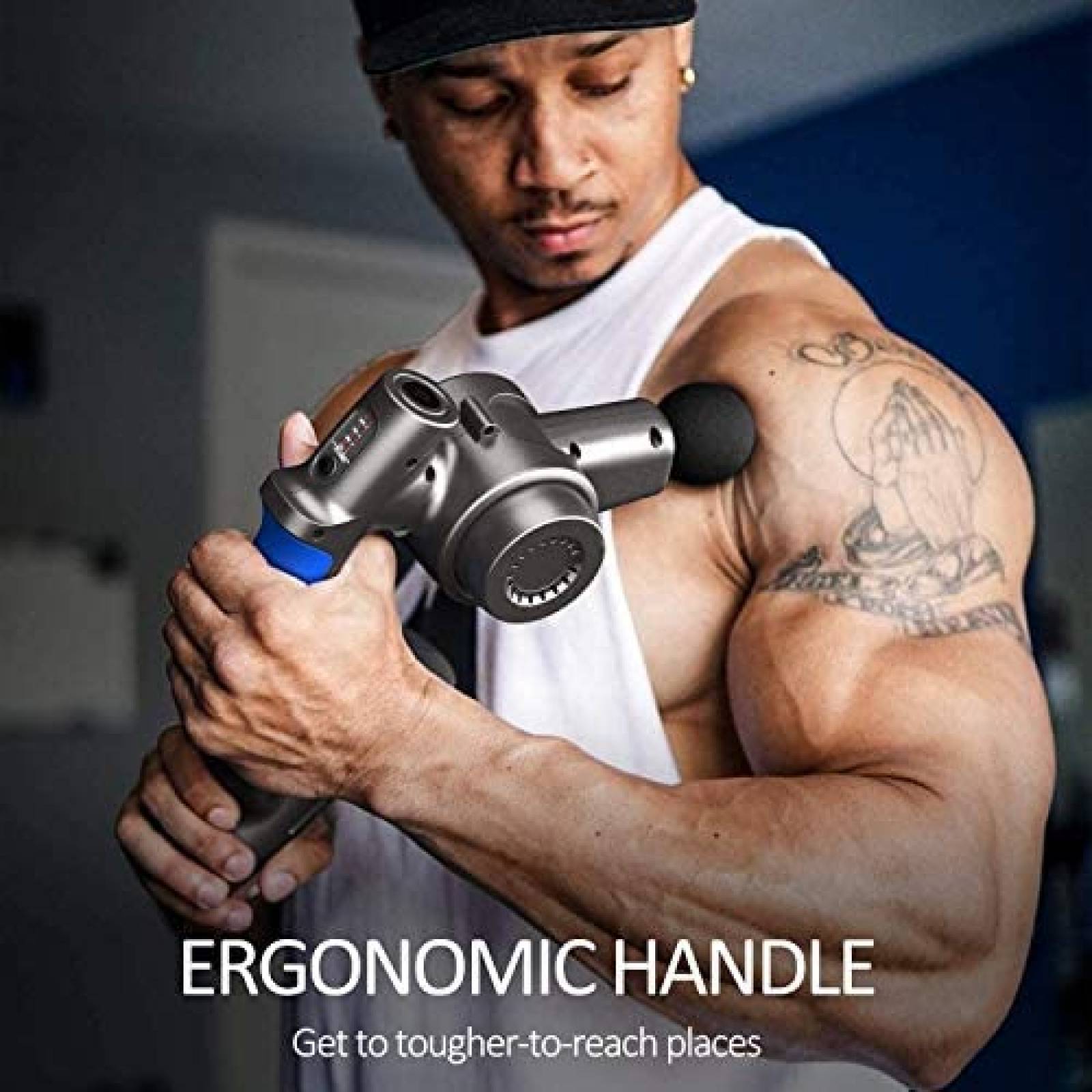 Masajeador RENPHO Ajustable Percusion Brazo Dolor Negro
