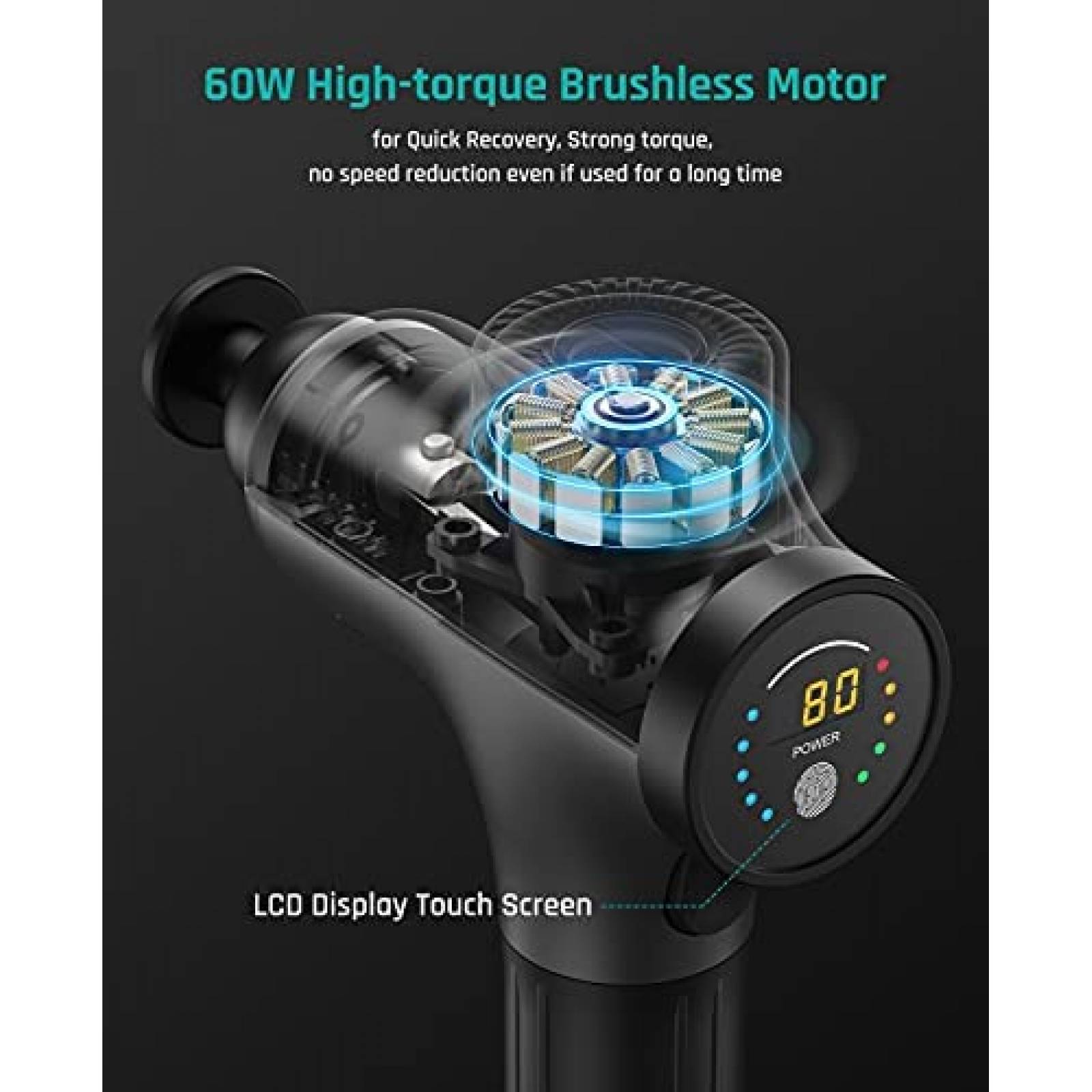 Masajeador Mebak Mebak 3 Liberador Dolor Relajacion Negro