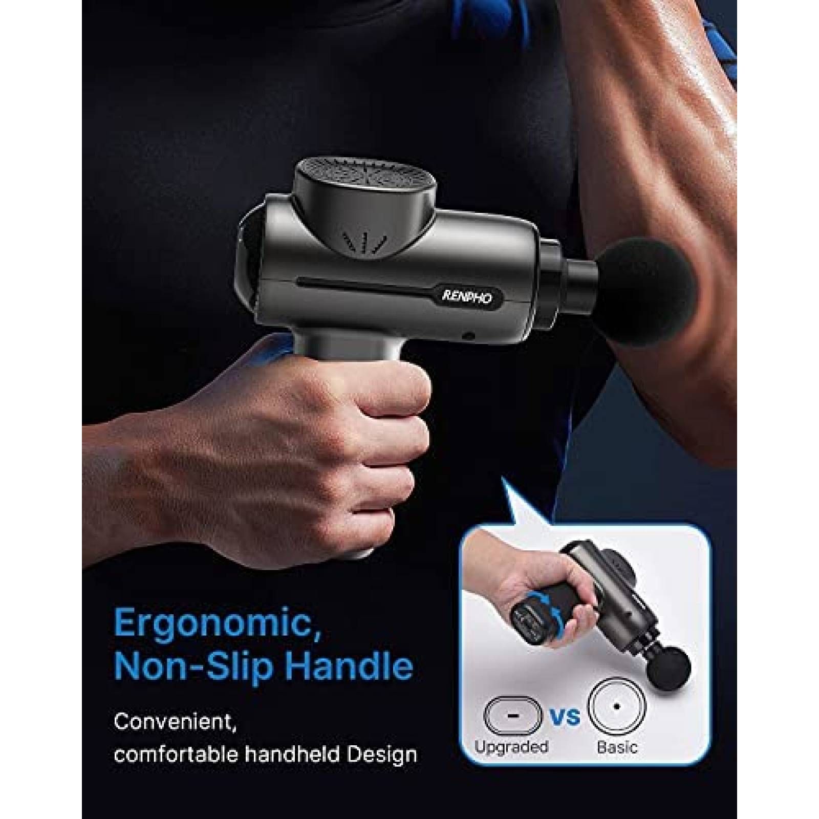 Pistola de Masaje Renpho RP-GM171 Portatil 3200rpm