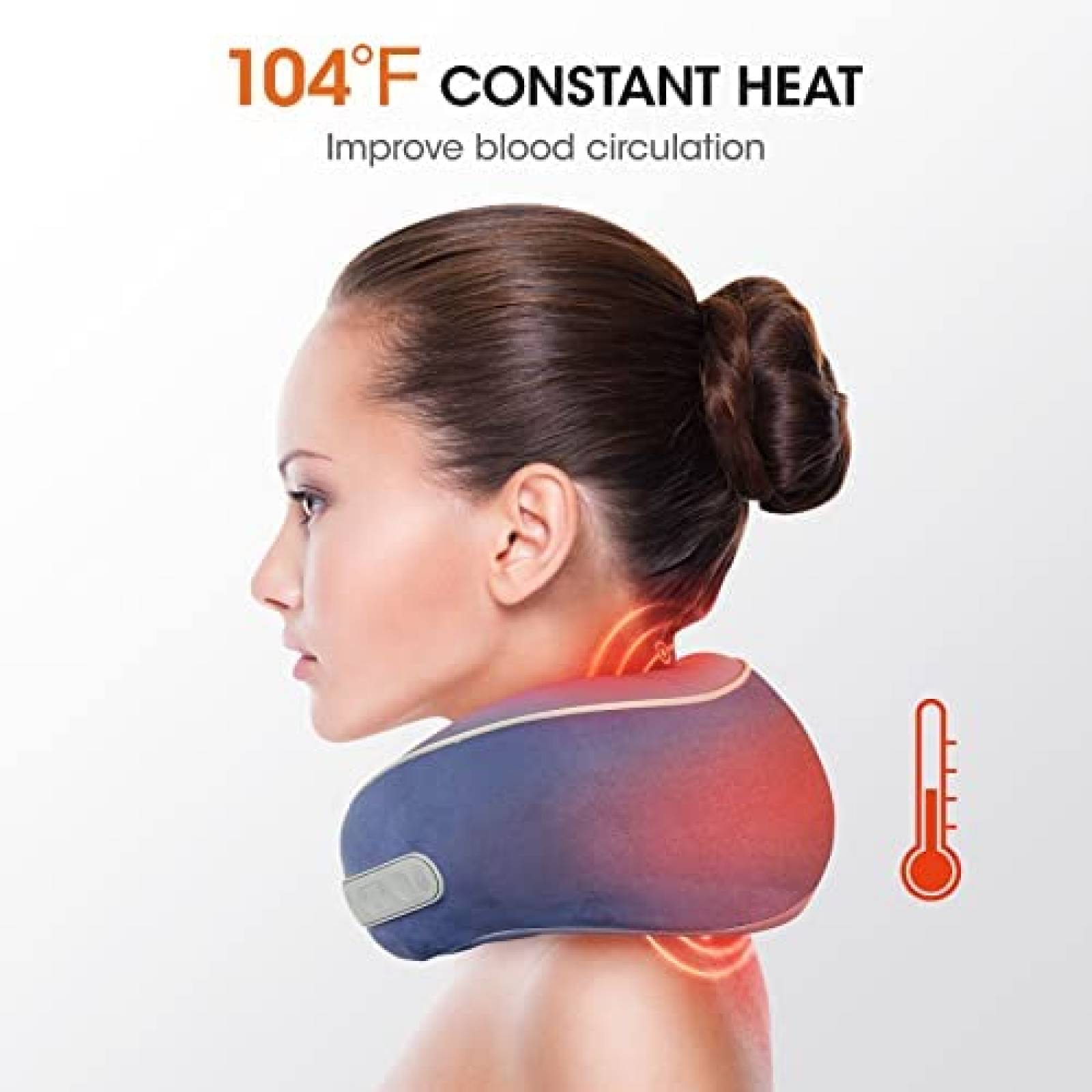 Masajeador Shiatsu Bicare para Cuello y Espalda -Azul