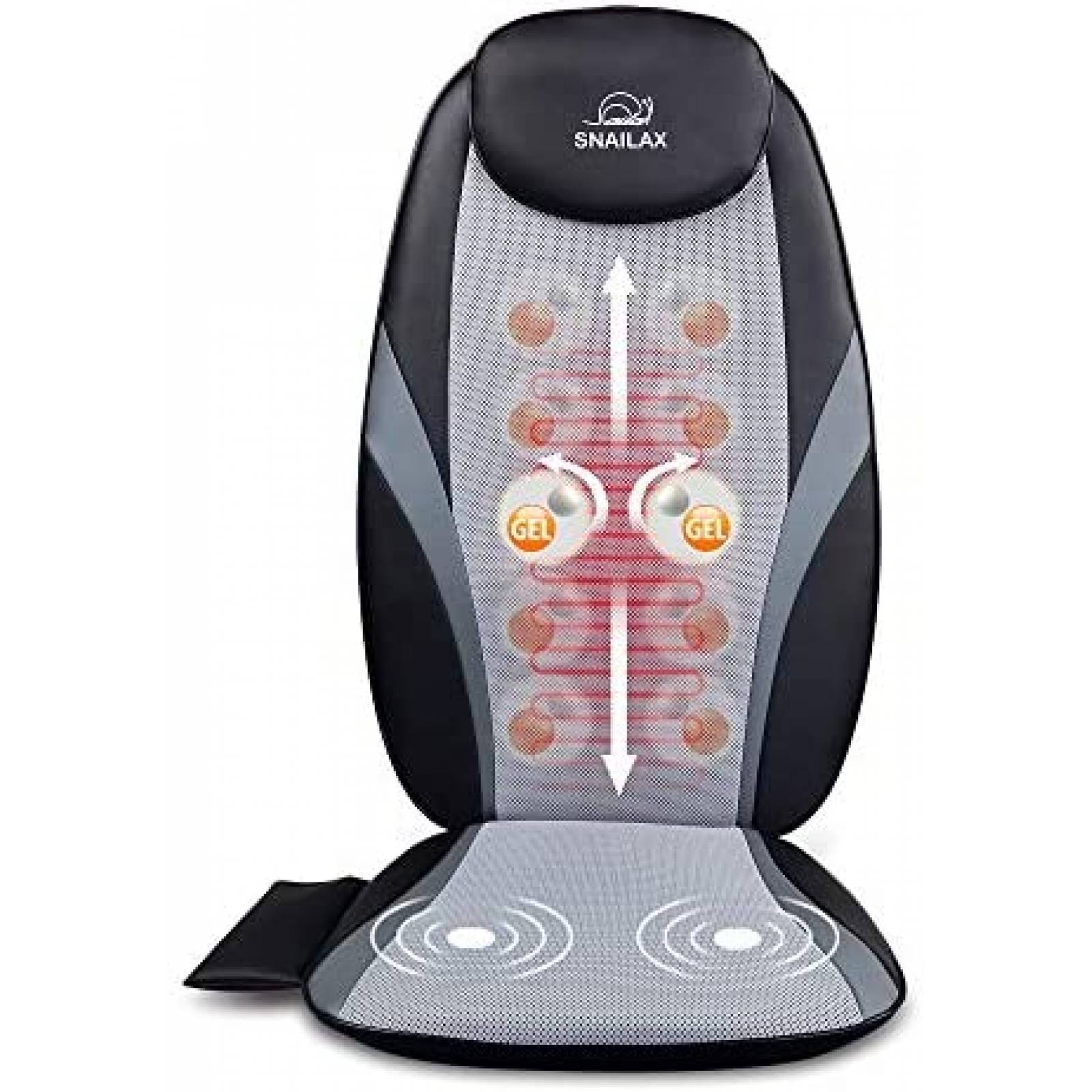 Silla Masajeadora Snailax con Control de Cable -Negro