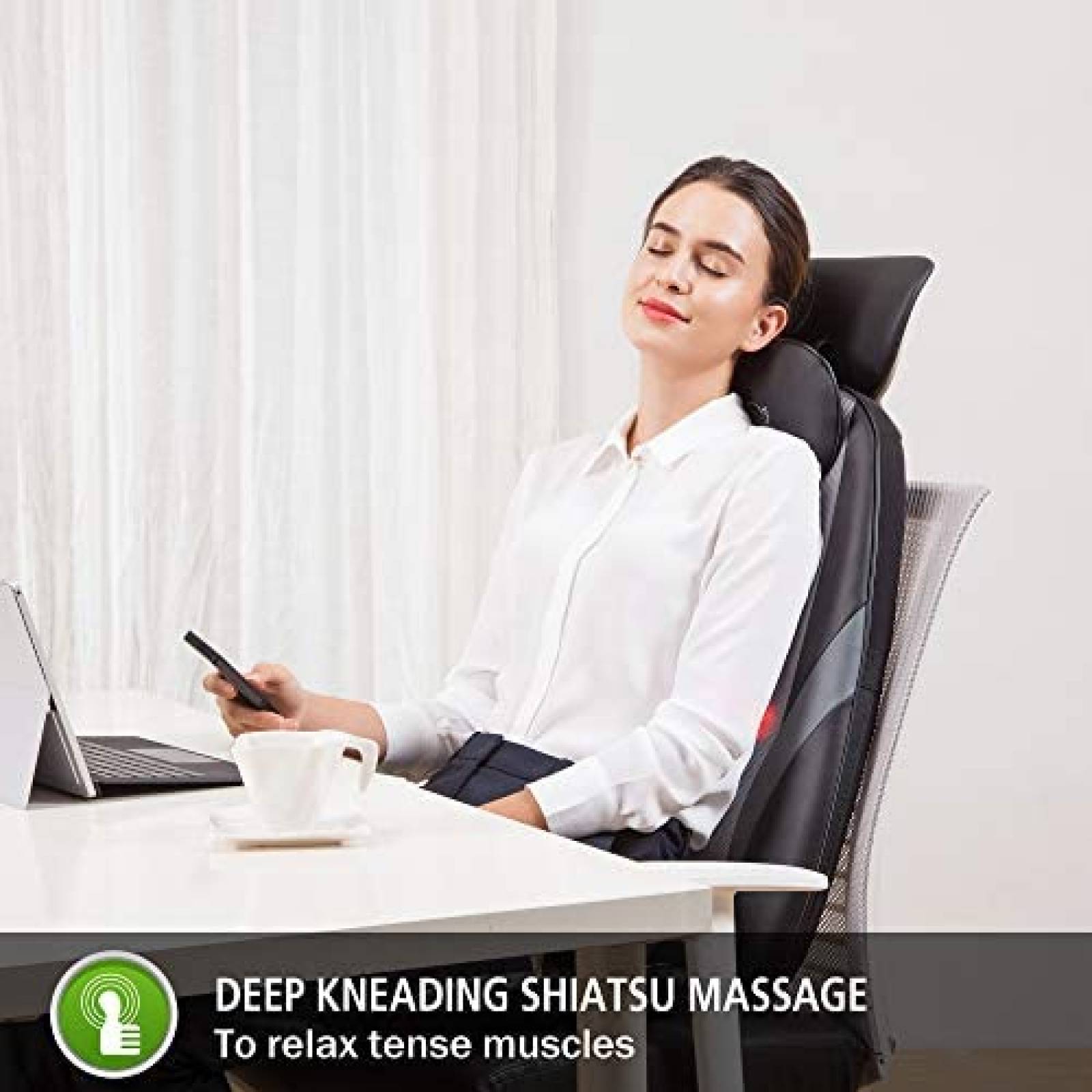 Silla Masajeadora Snailax con Control de Cable -Negro