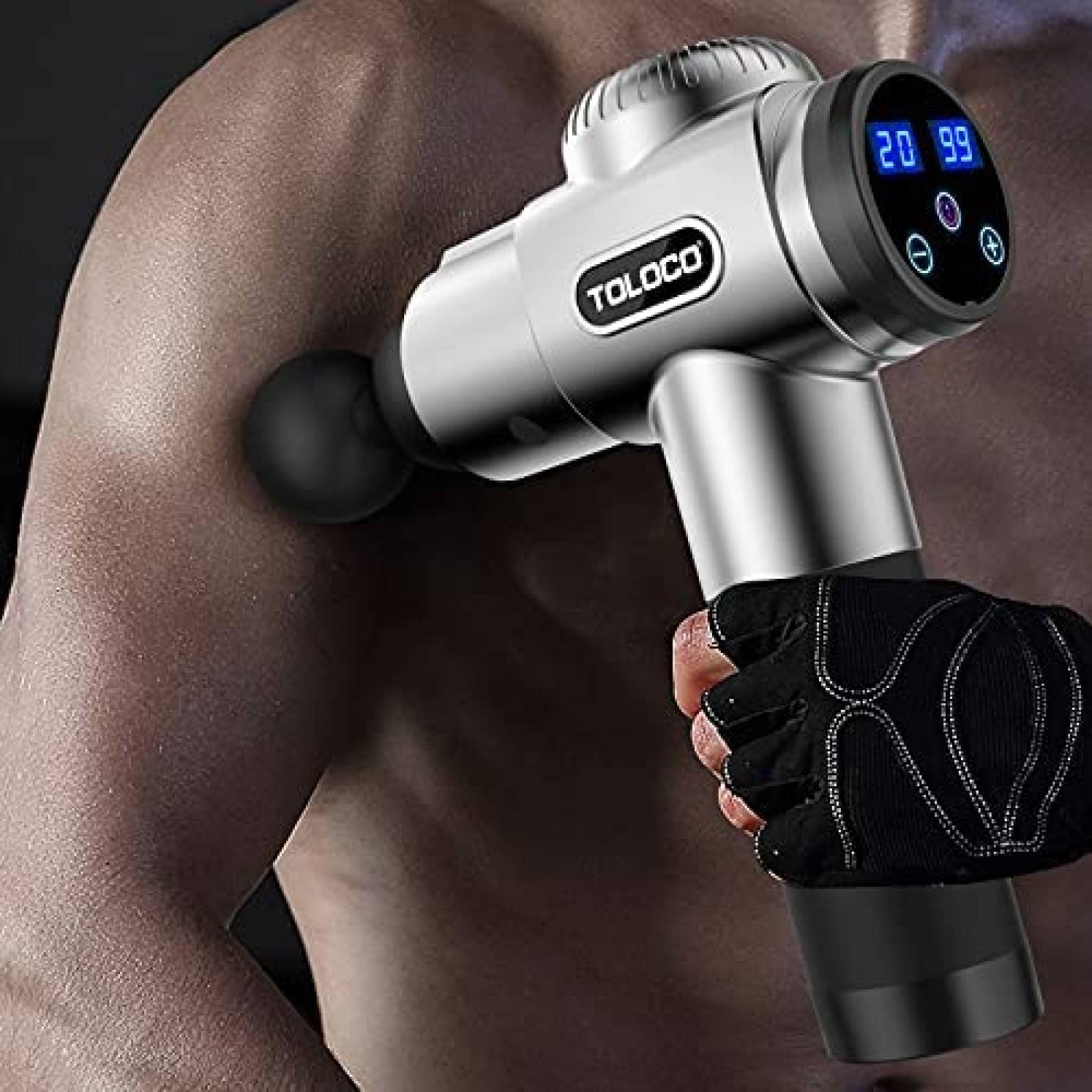 Masajeador TOLOCO EM26 Percusiones Musculo Atletas Negro