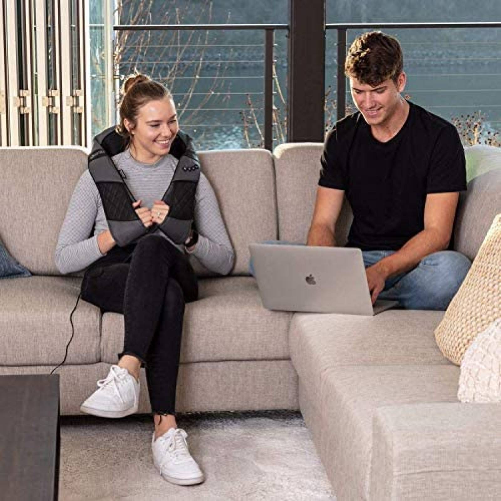 Masajeador RESTECK BD1041 Cuello 3D Electrico Negro