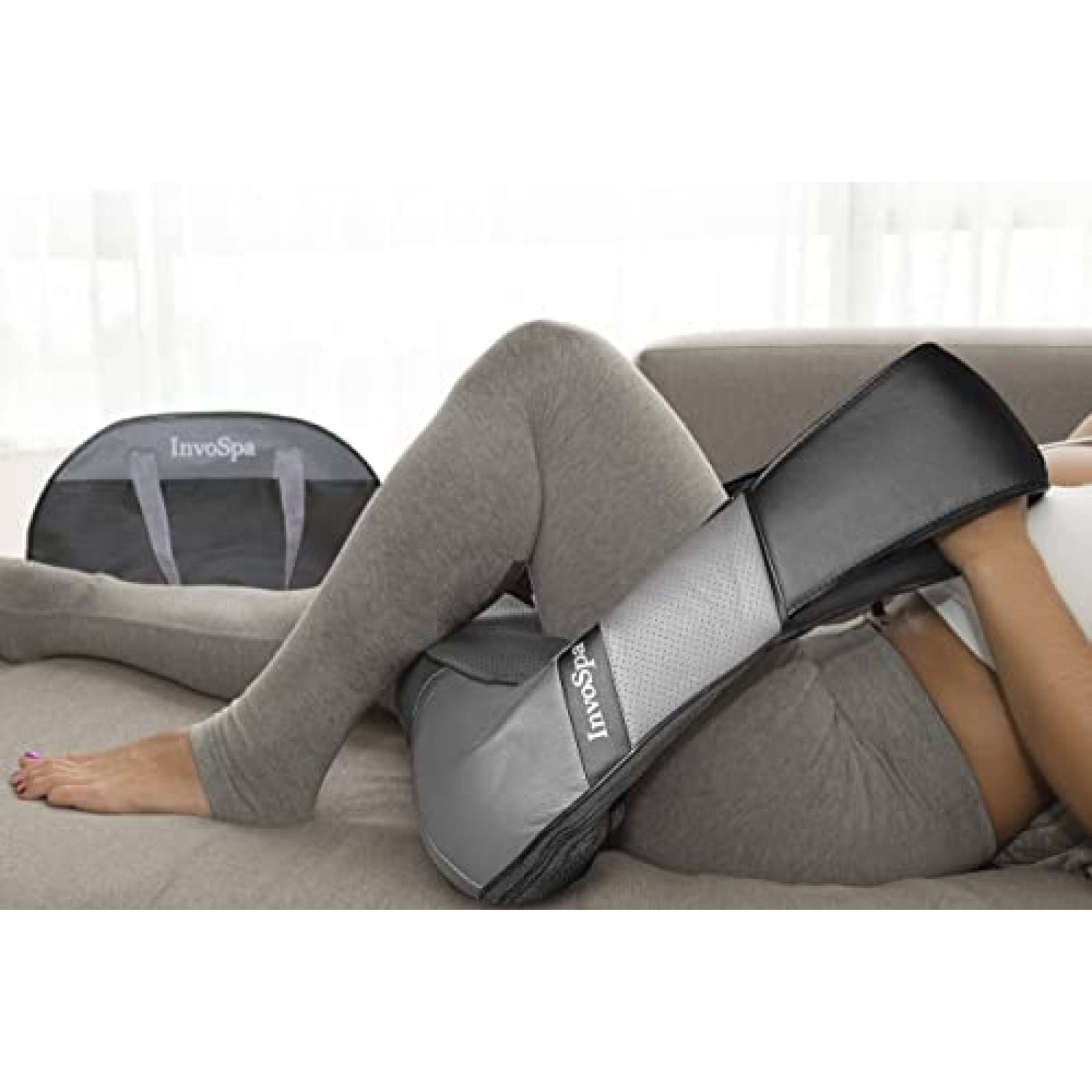 Masajerador InvoSpa de Calor p/Hombros y Cuello -Gris Fuerte