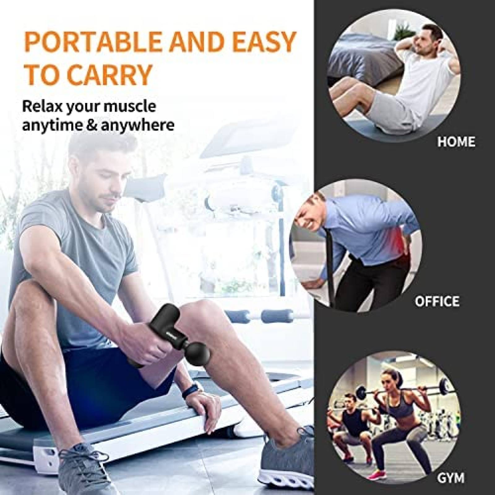 Mini Pistola de Masaje KOMBELLA Portatil de Tejidos Profundos