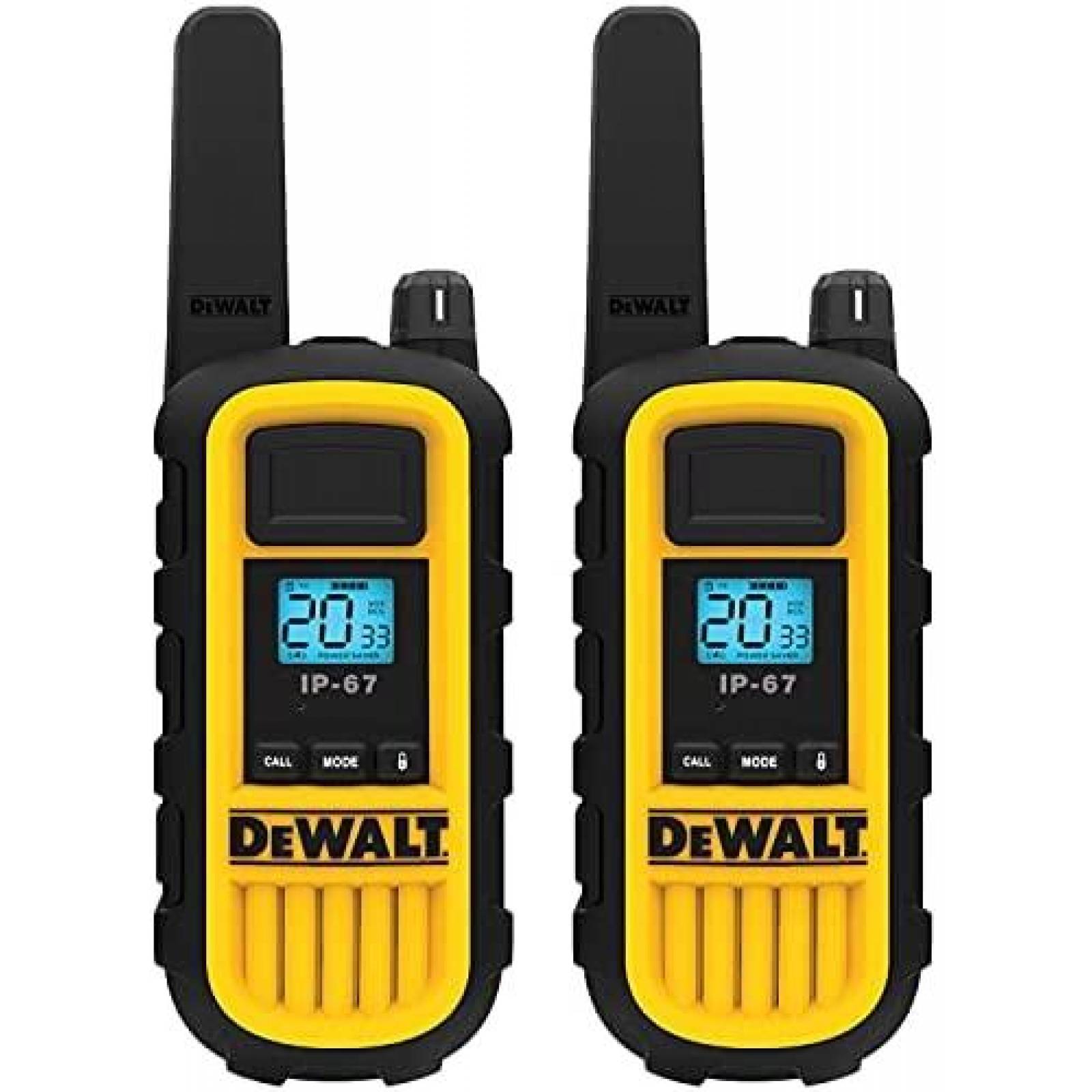 Walkie Talkies DEWALT DXFRS800 2 Pzs 2W Alto Rango -Amarillo