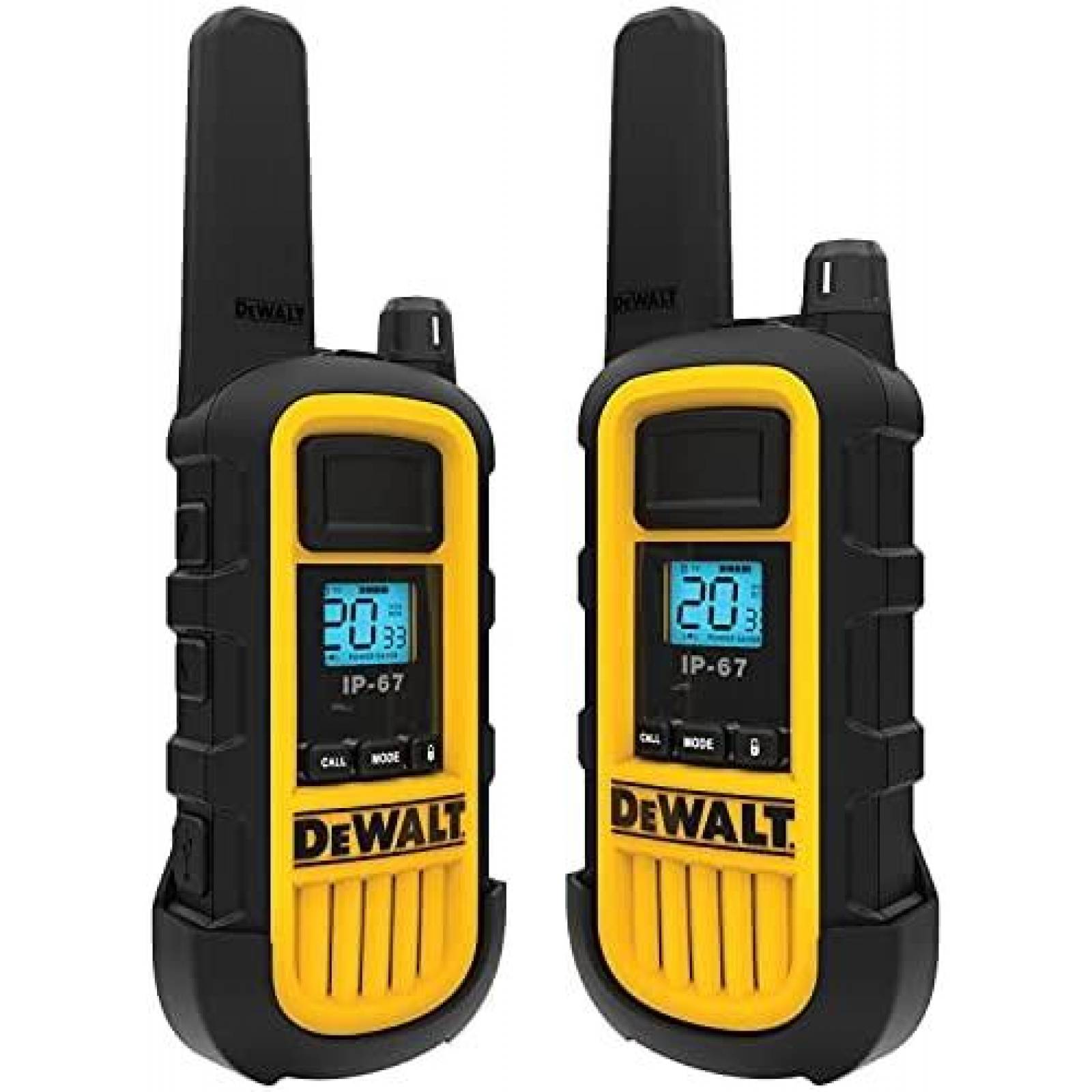 Walkie Talkies DEWALT DXFRS800 2 Pzs 2W Alto Rango -Amarillo