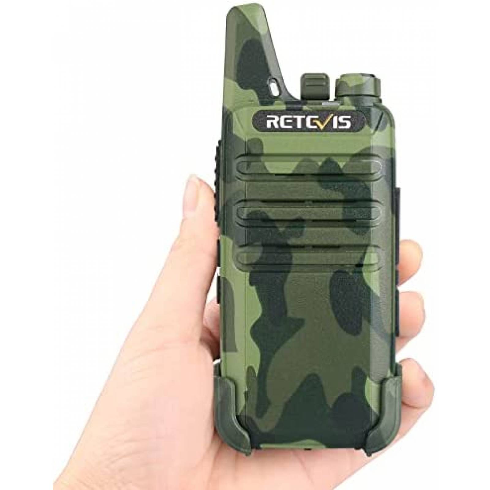 Kit 4 Radios Retevis RT22 Walkie Talkies Recargable -Verde