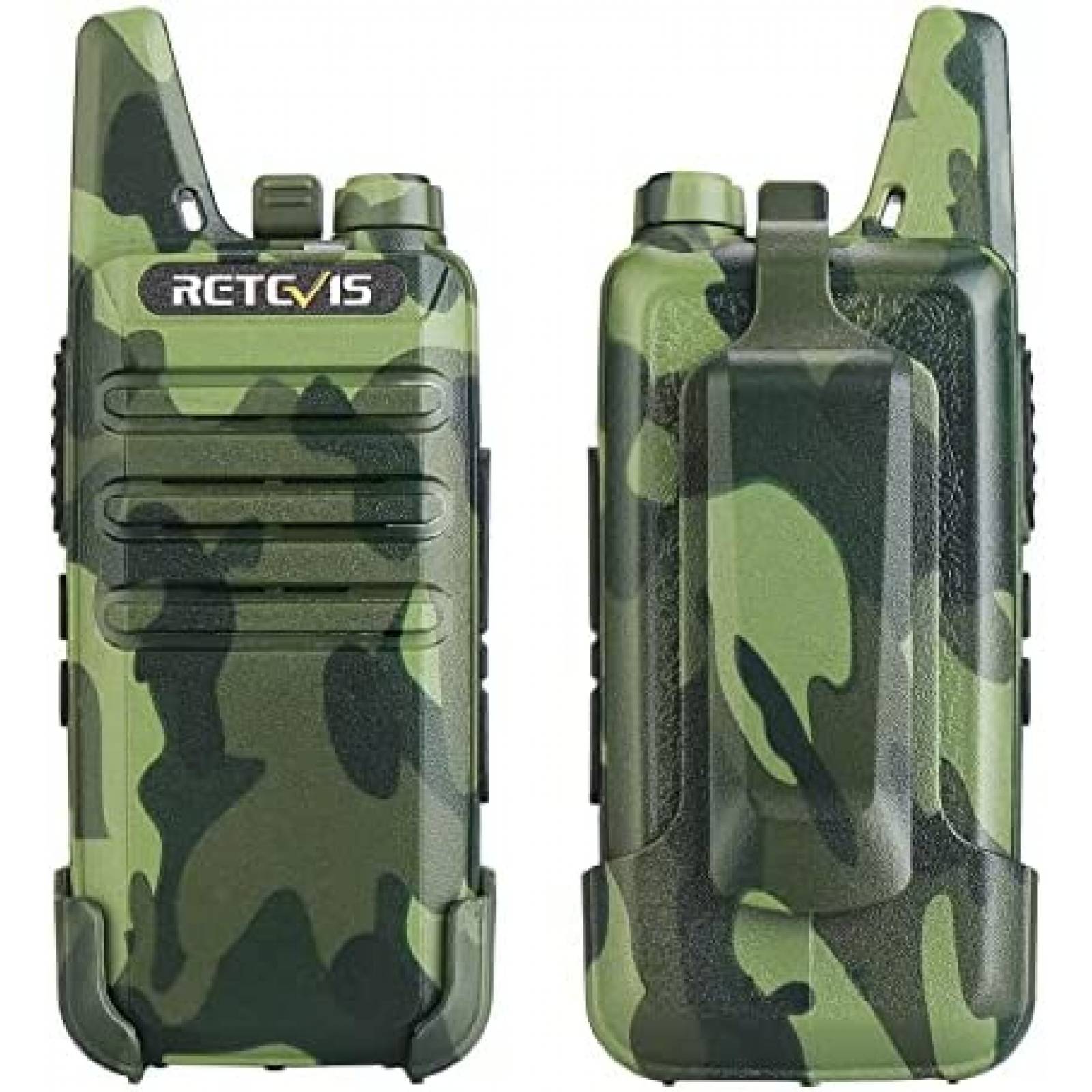 Kit 4 Radios Retevis RT22 Walkie Talkies Recargable -Verde