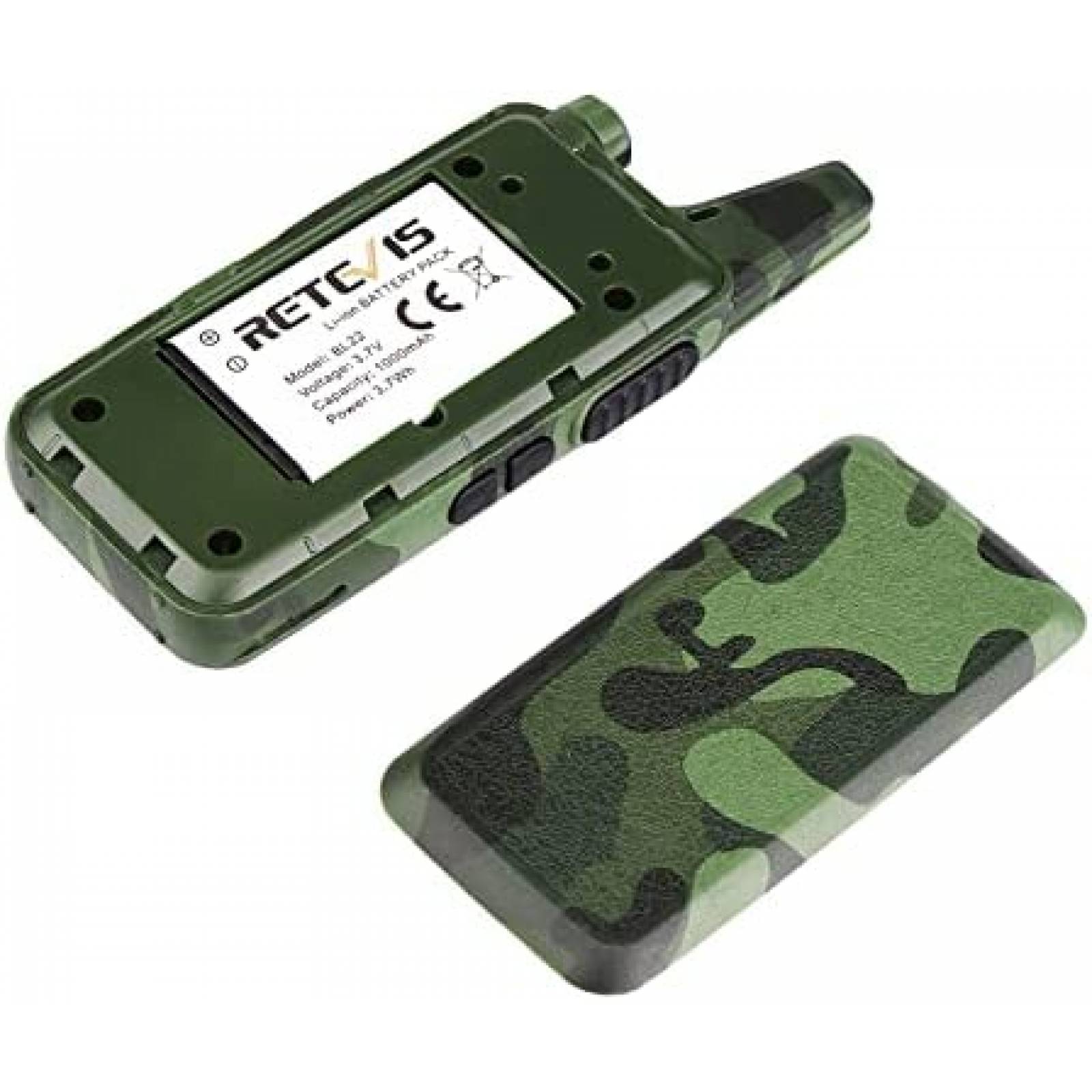 Kit 4 Radios Retevis RT22 Walkie Talkies Recargable -Verde