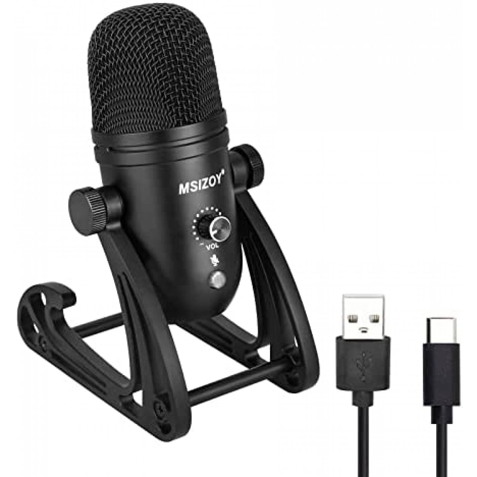 Microfono de Condensador MSIZOY con soporte ajustable -Negro