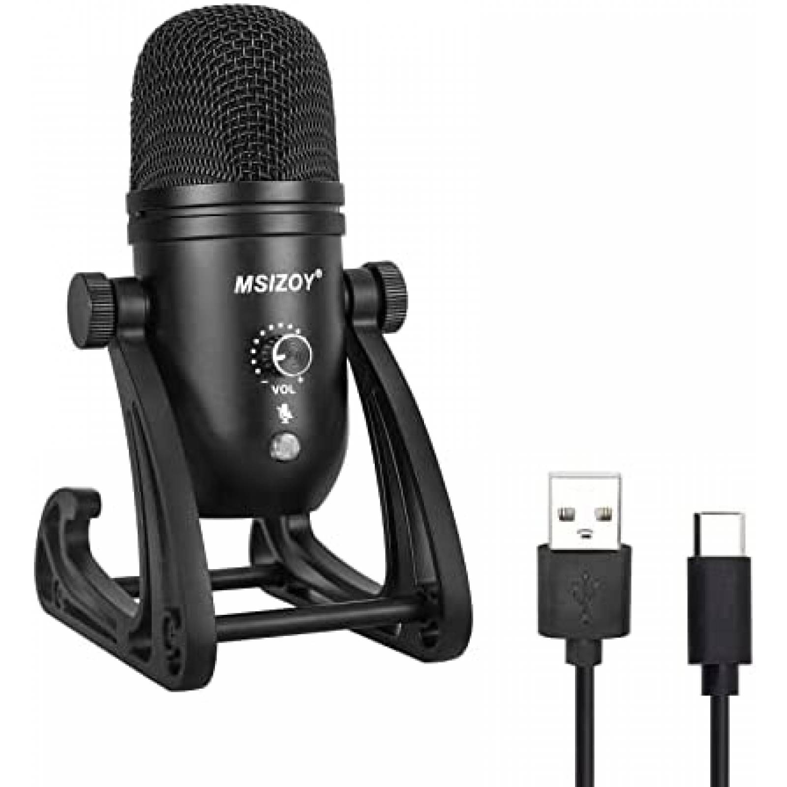 Microfono de Condensador MSIZOY con soporte ajustable -Negro