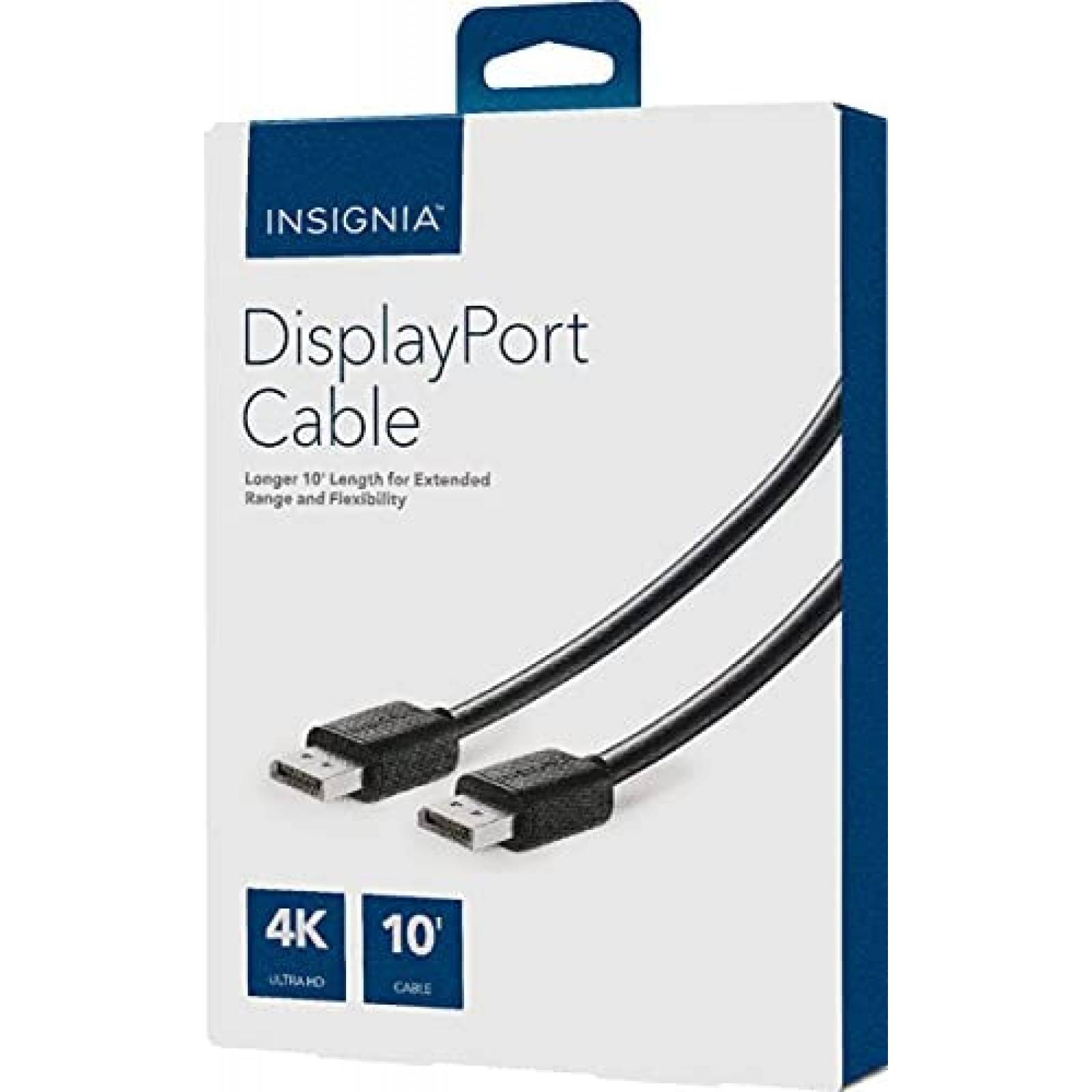 Cable INSIGNIA NS-PDD1019 10" 4K Ultra HD Monitores -Negro