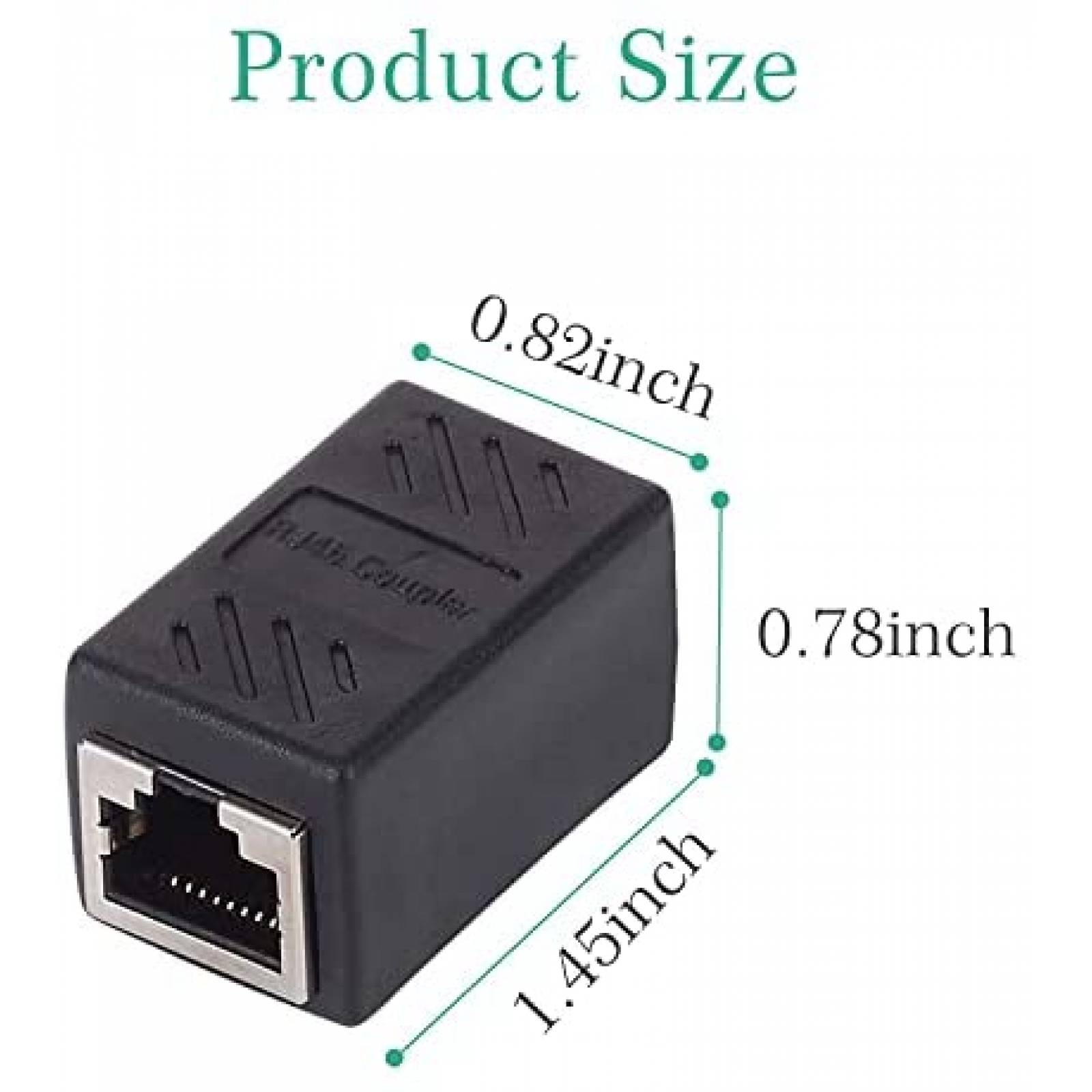 Pack adaptador para ethernet Vcall x2 RJ45 a RJ11 -Negro