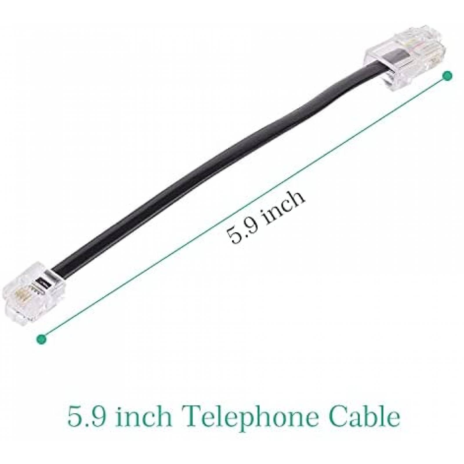 Pack adaptador para ethernet Vcall x2 RJ45 a RJ11 -Negro