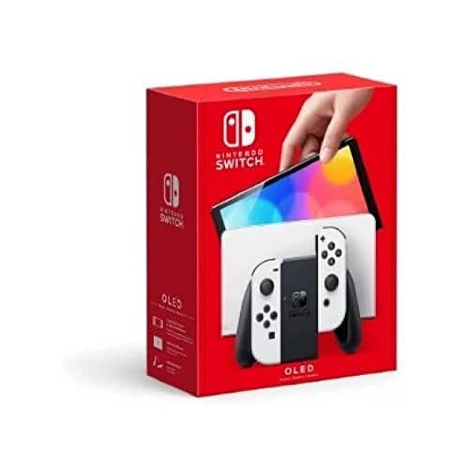 Switch Nintendo OLED Pantalla de 7'' Puerto LAN Con Cable