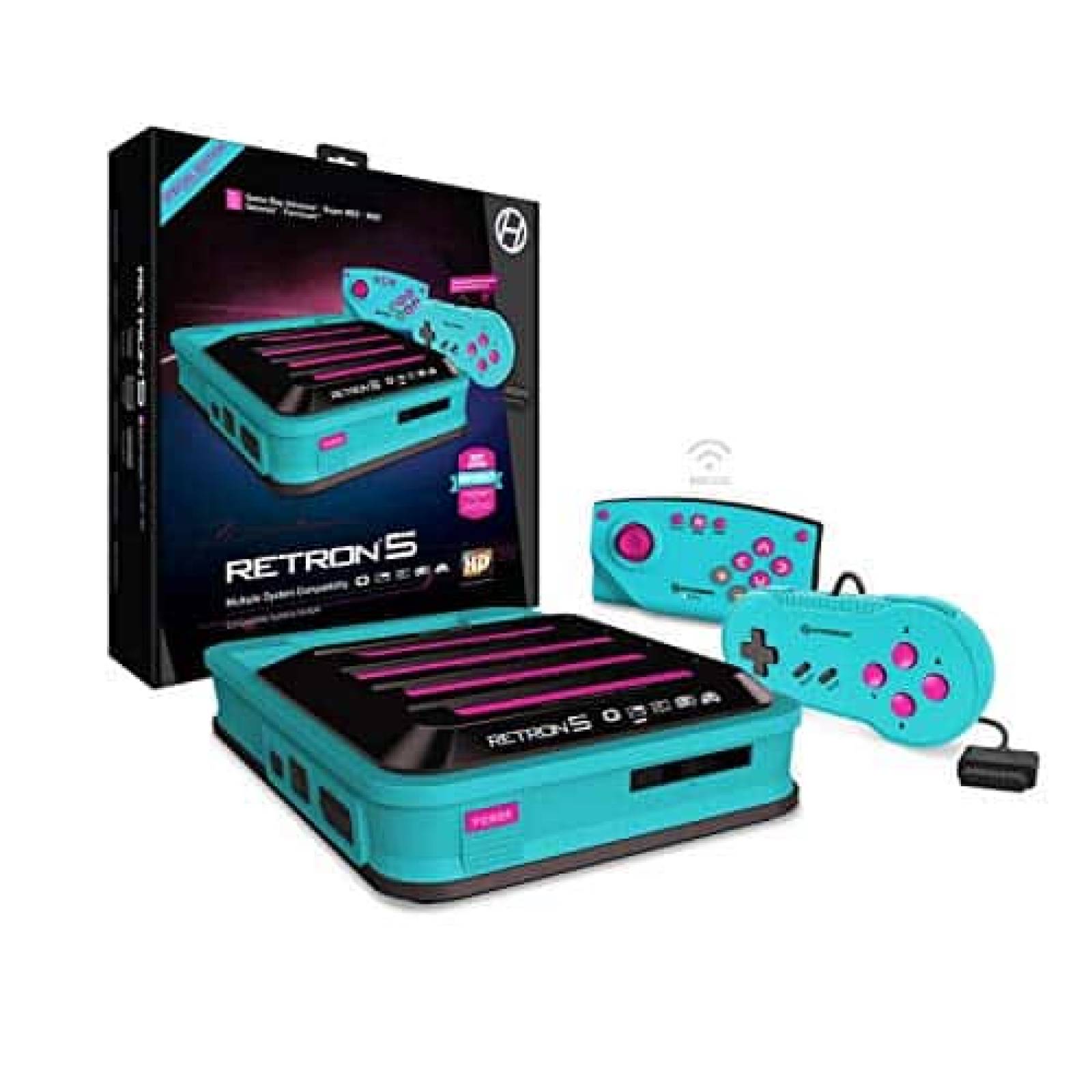 Consola de juegos Hyperkin RetroN 5 HD Super NES -Azul