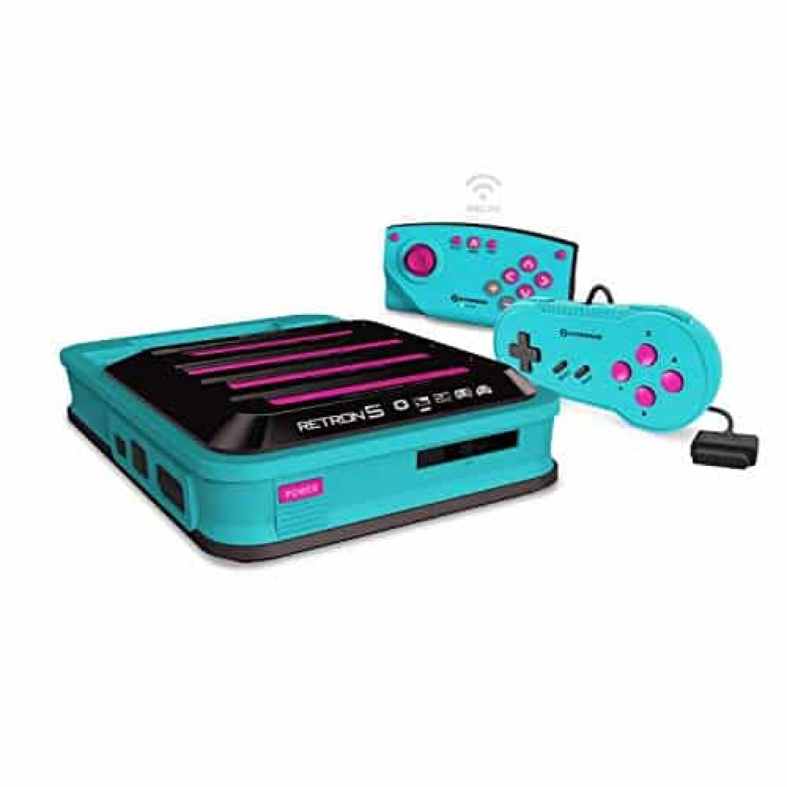 Consola de juegos Hyperkin RetroN 5 HD Super NES -Azul