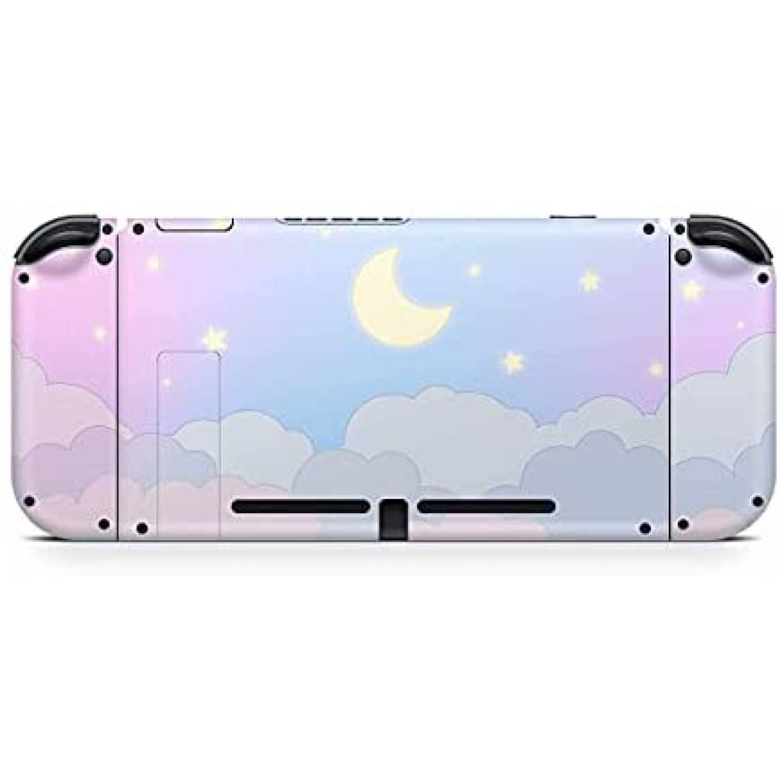 Skin Consola TACKY DESING Nintendo Switch Nubes Luna -Morado
