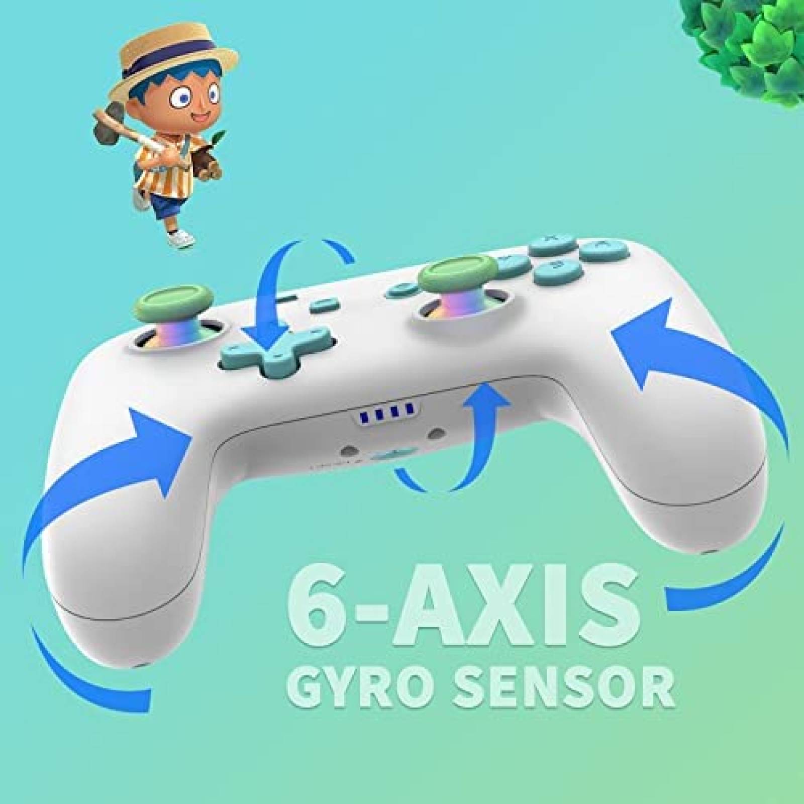 Control Nintendo switch pro Momen inalambrico -Azul/blanco