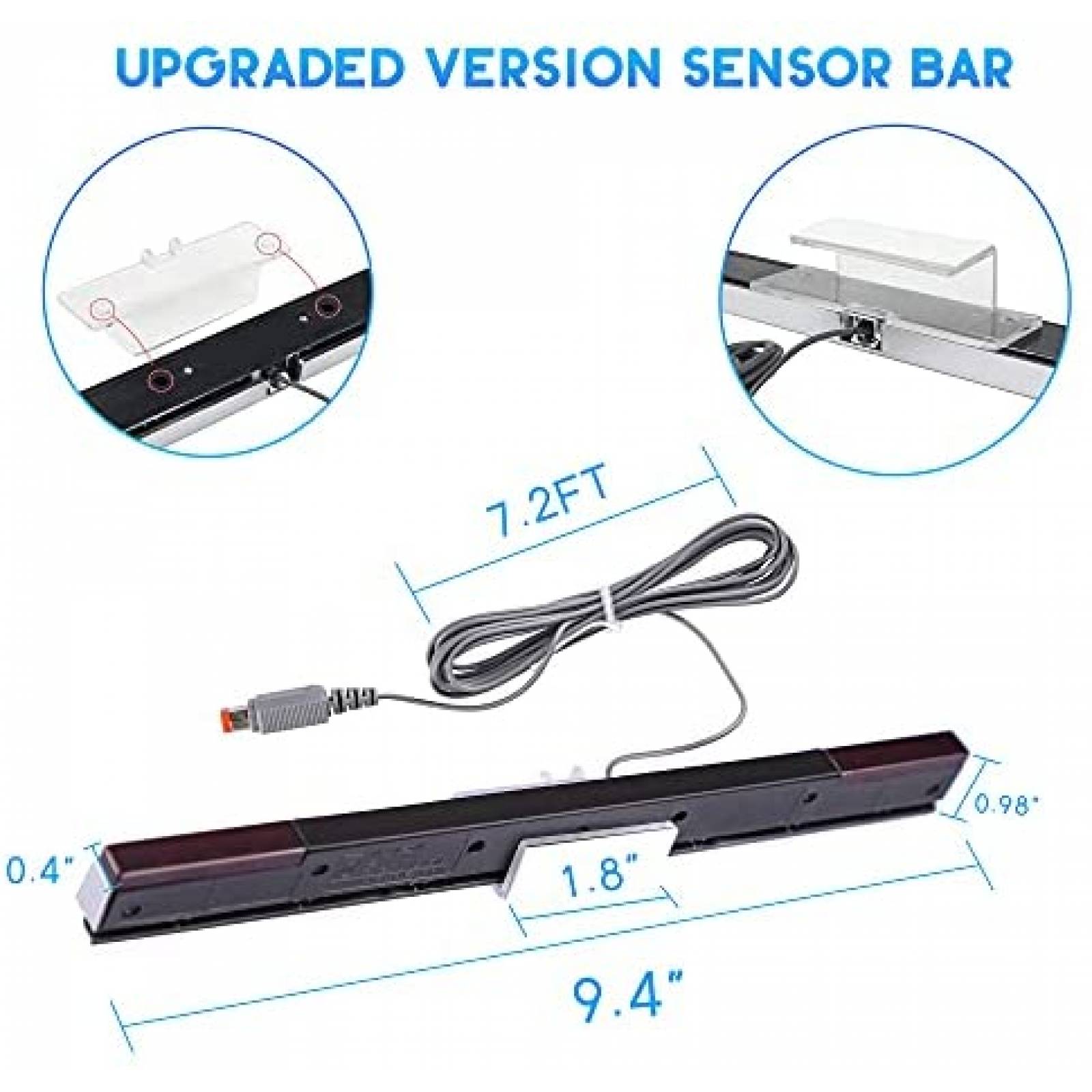 Paquete de accesorios para Wii Xahpower 4 en 1 -Blanco