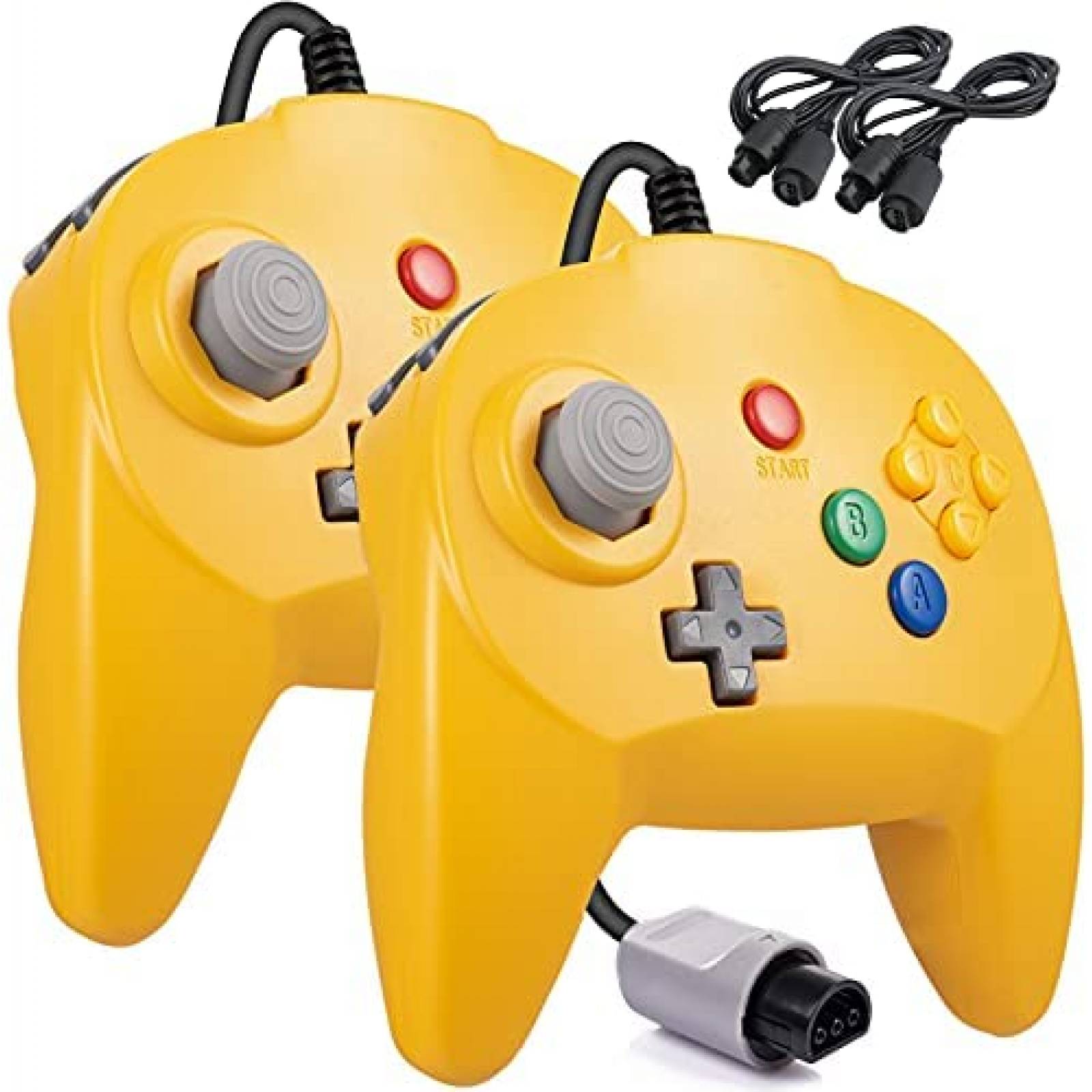 Control Gaming MODESLAB N64 2 unidades Cable -Amarillo