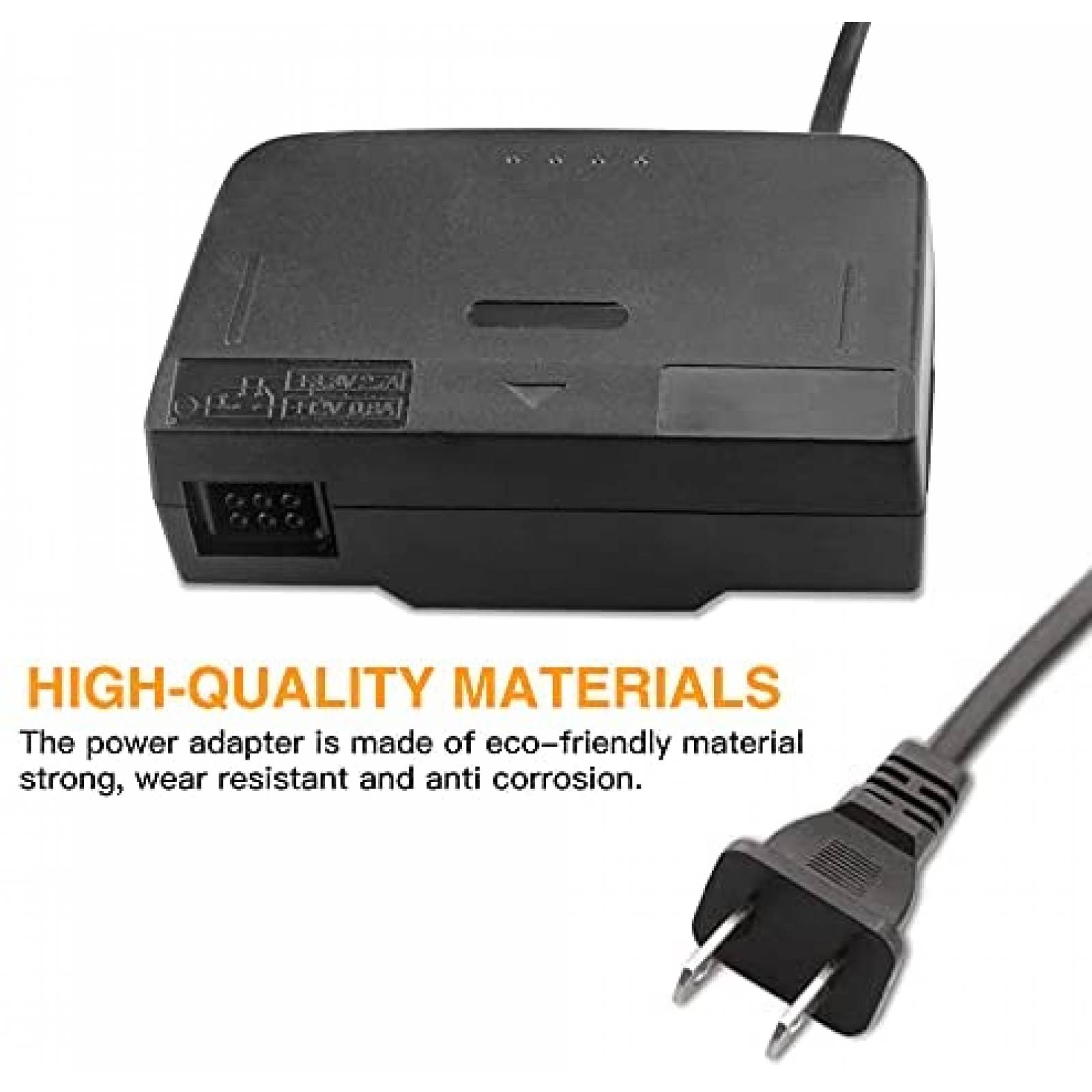 Cable Alimentador Xahpower Compatible con Nintendo 64 -Negro