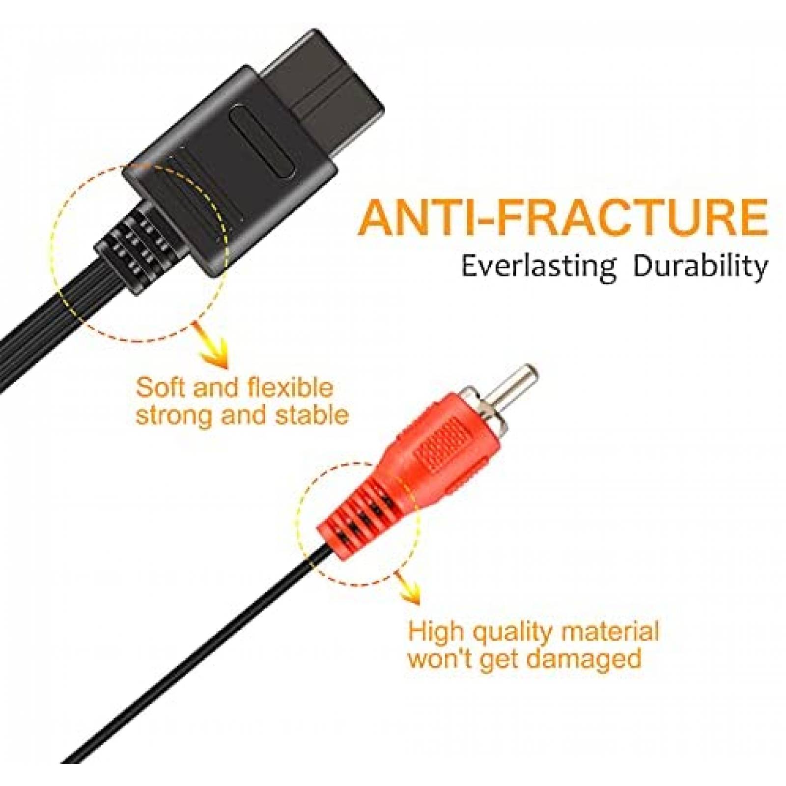 Cable Alimentador Xahpower Compatible con Nintendo 64 -Negro