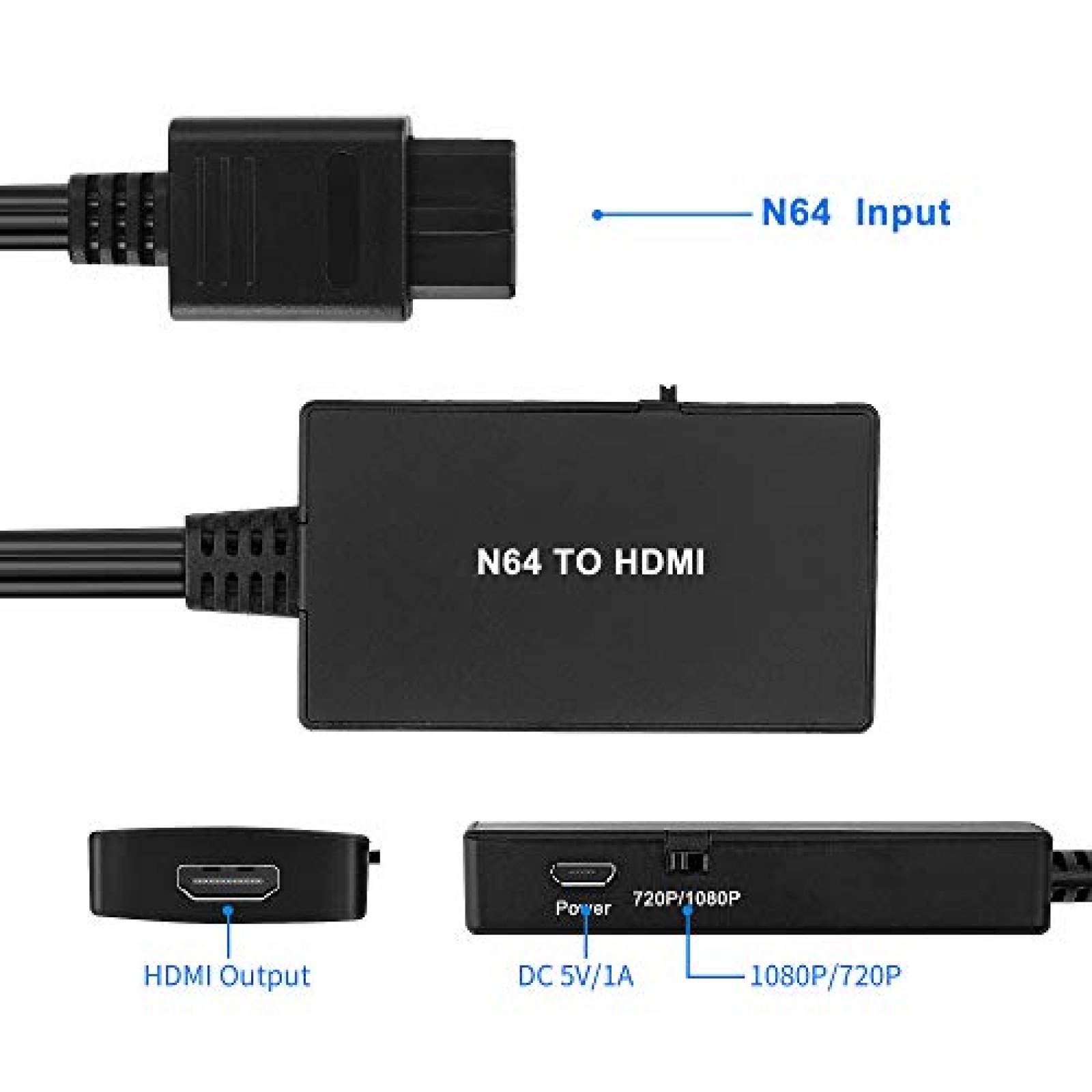 Cable Consola XIANREN Nintendo 64 Convertidor Compatible
