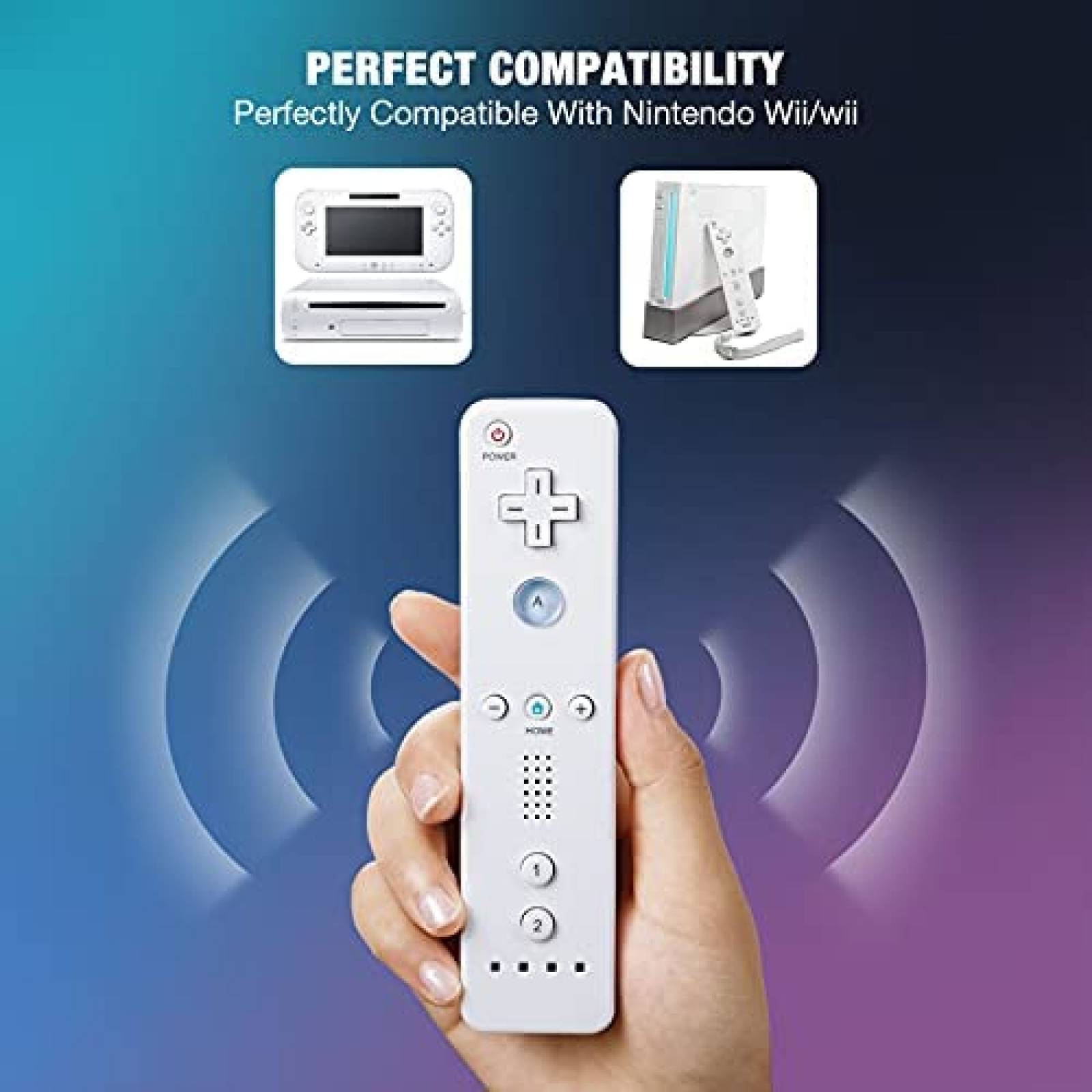 Control Gaming Y-Team Wii Remote Gamepad Nintendo -Blanco