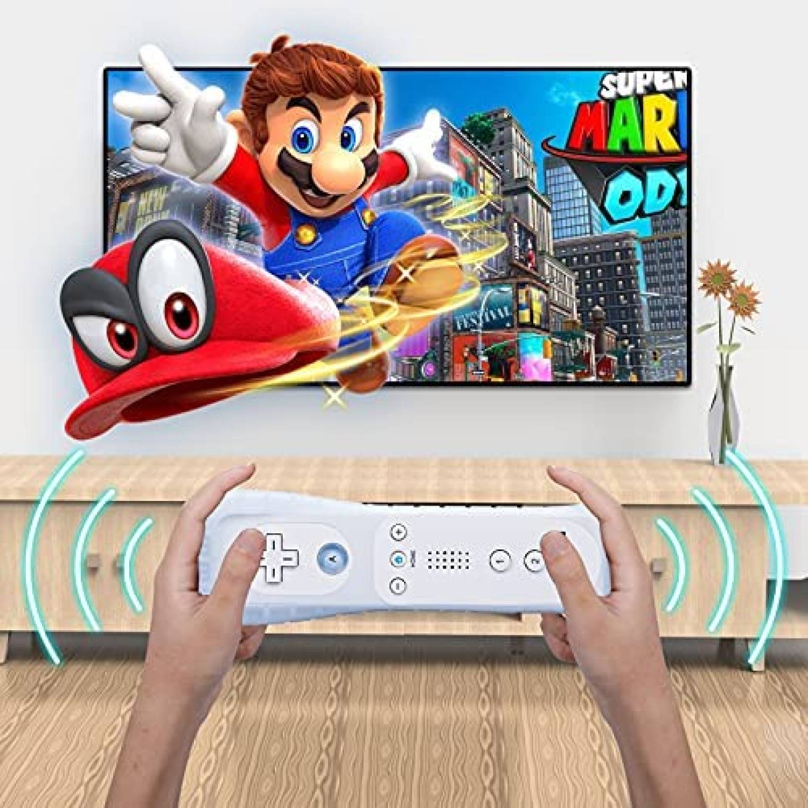 Control Gaming Y-Team Wii Remote Gamepad Nintendo -Blanco