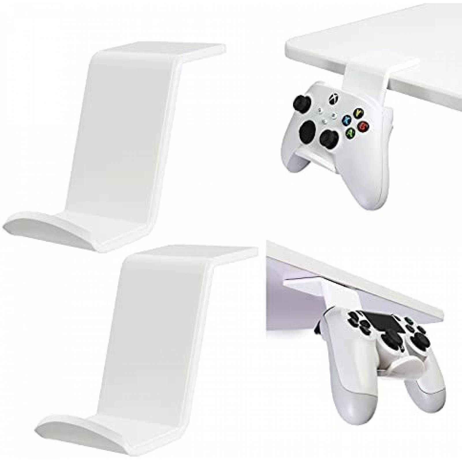 Soporte de Mesa OAPRIRE para Control Gamer 2 Pzs -Blanco