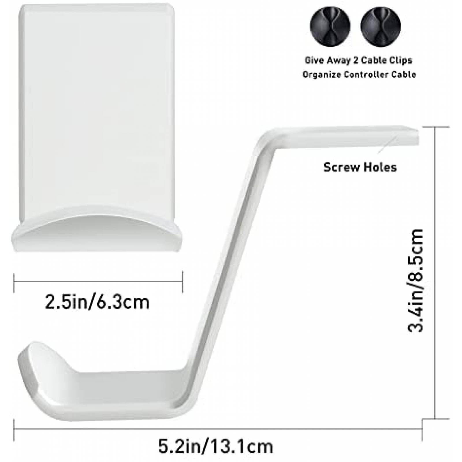 Soporte de Mesa OAPRIRE para Control Gamer 2 Pzs -Blanco