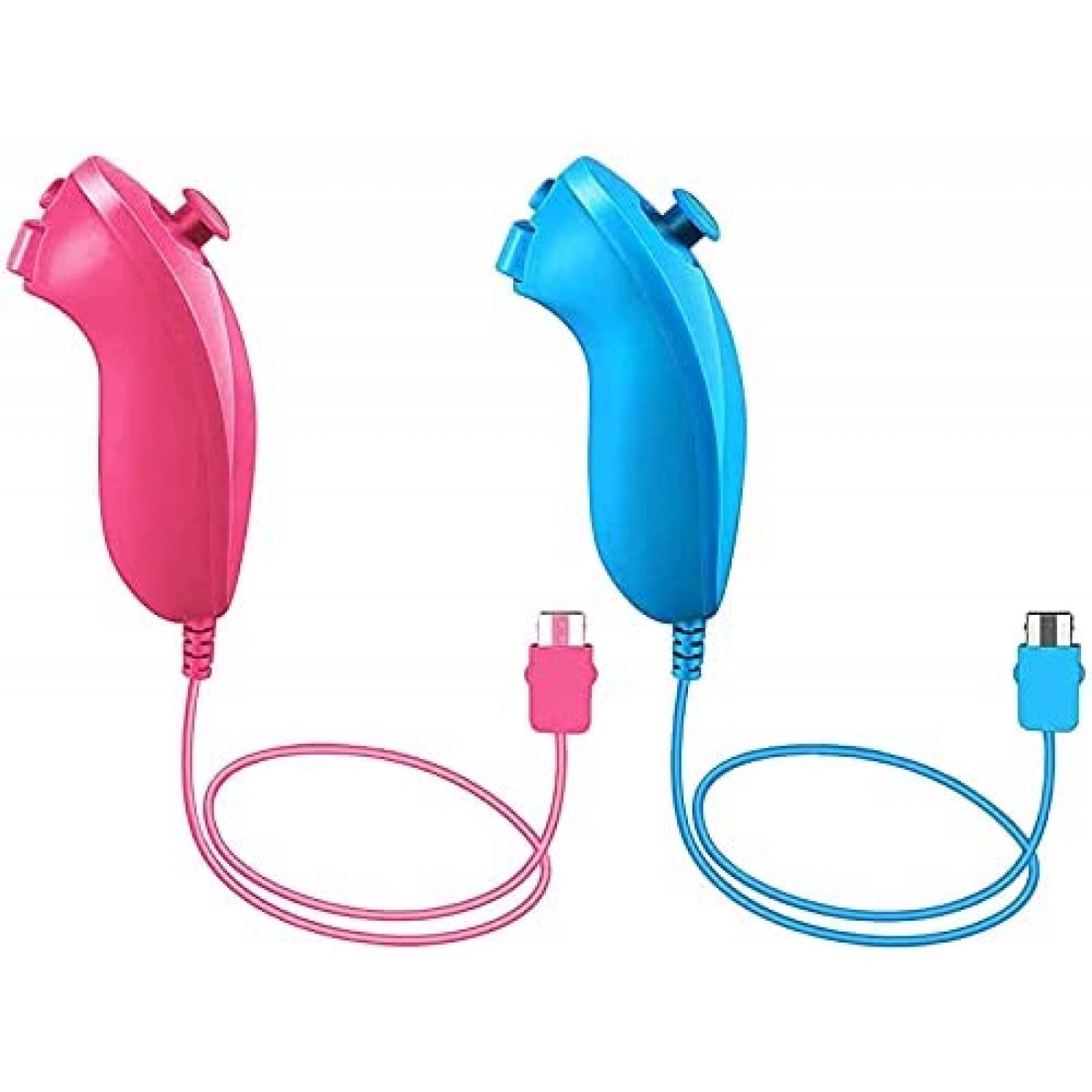 Controles GINGYATU 2 Pzs Para Nintendo Wii y Wii U-Rosa/Azul