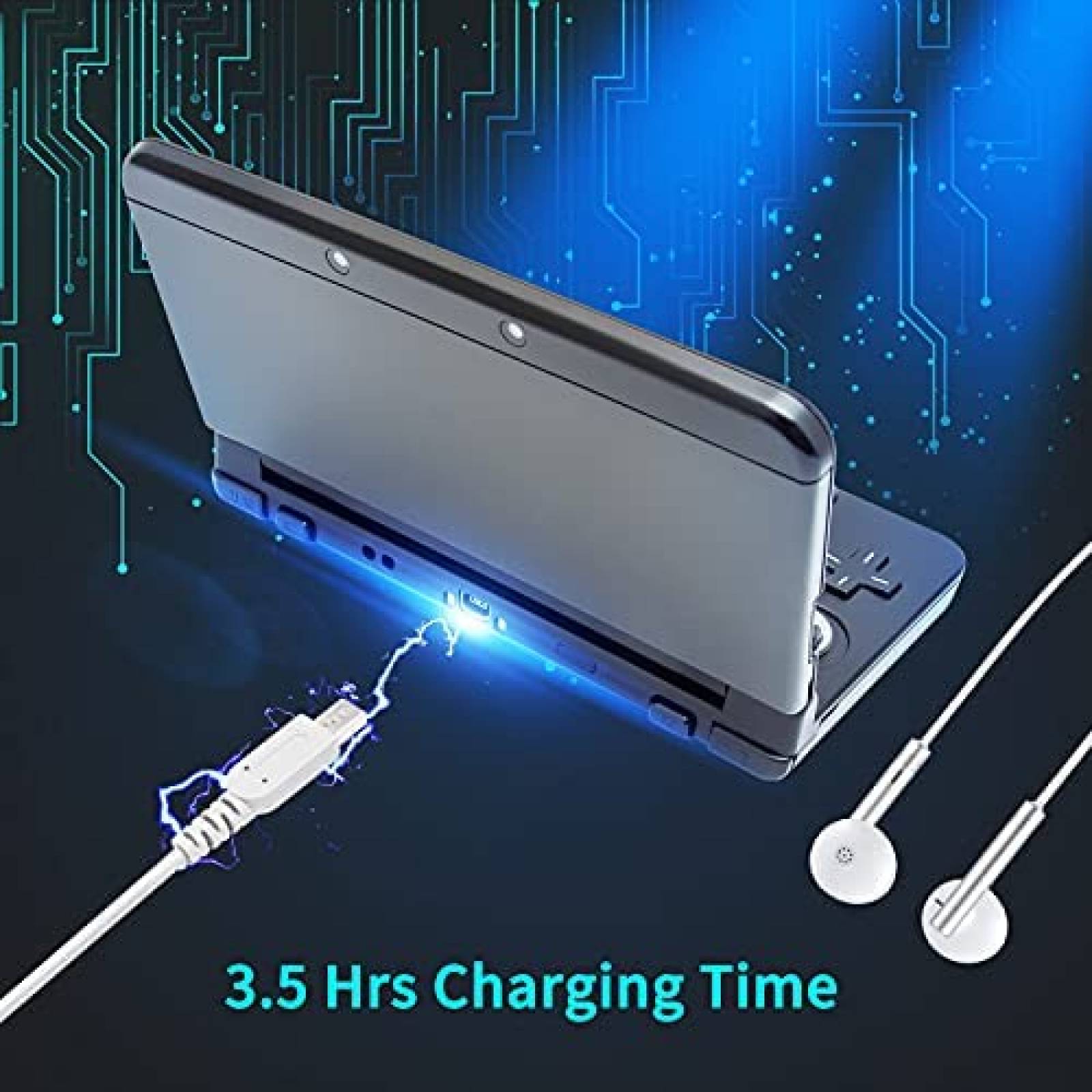 Cargador Consola Funturbo Nintendo 3DS Auriculares 240V