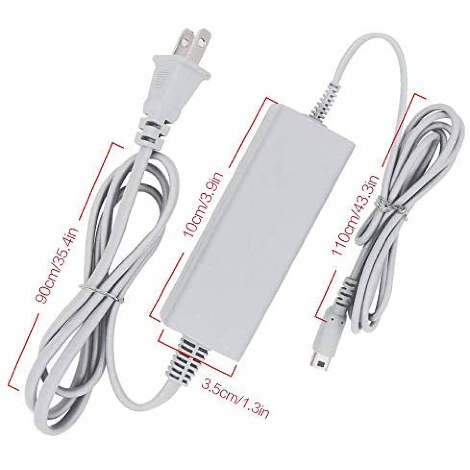 Cargador de Consola Xahpower AC para Nintendo Wii U -Gris